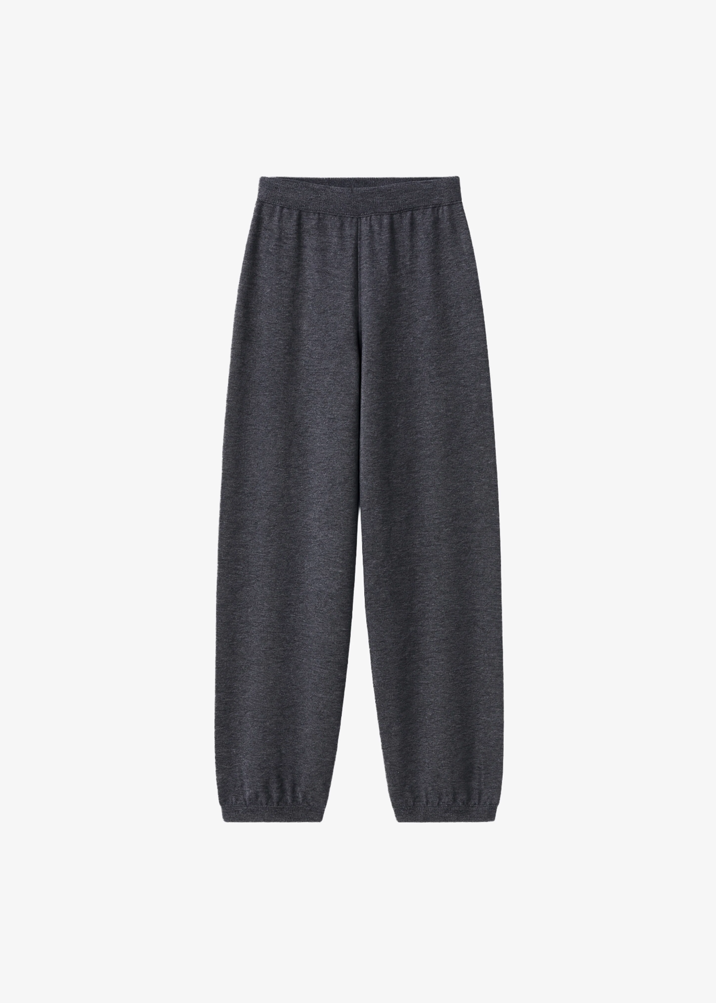 Olia Knit Joggers - Dark Grey Melange - Image 6