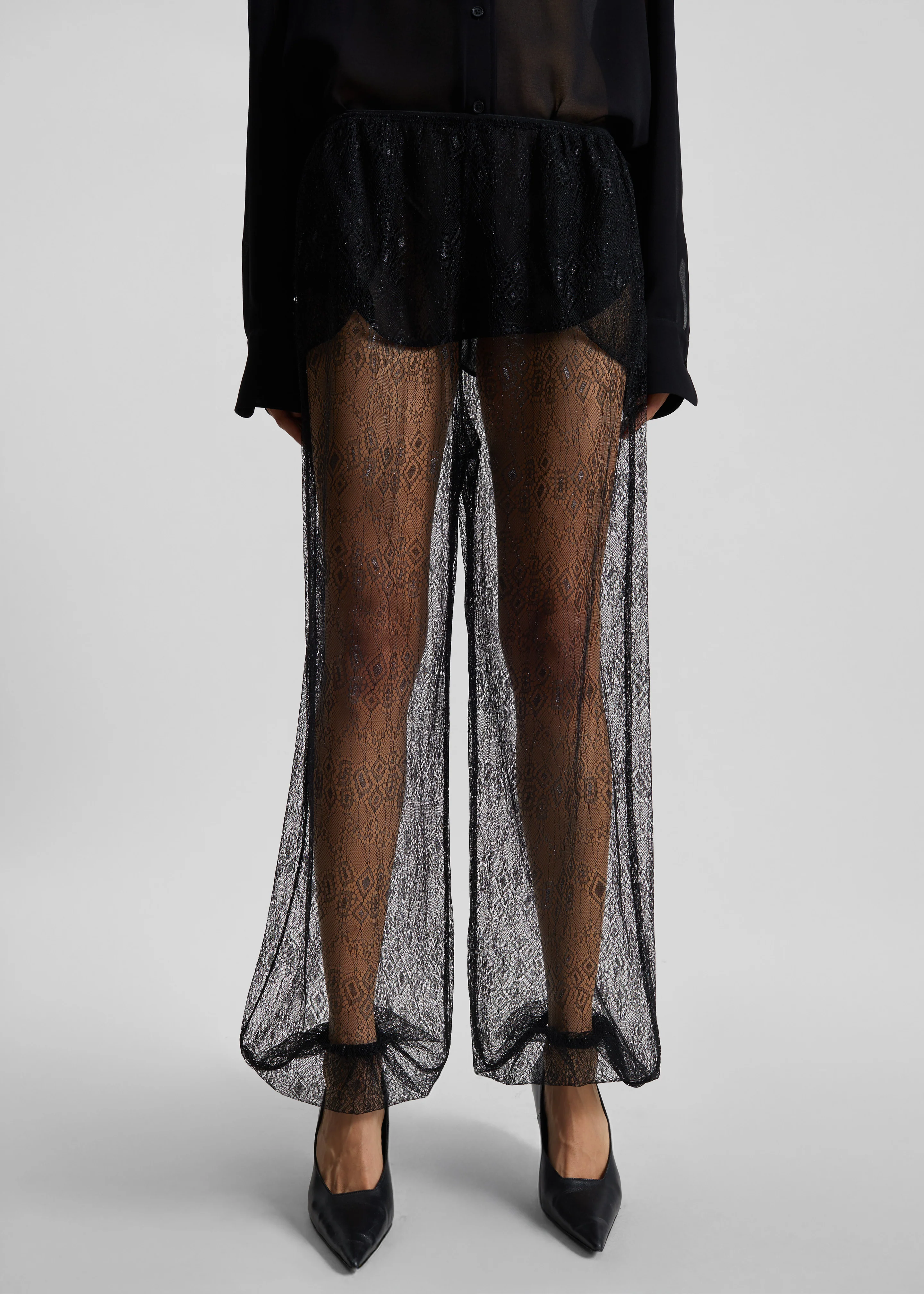 Orissa Lace Balloon Pants - Black - Image 10