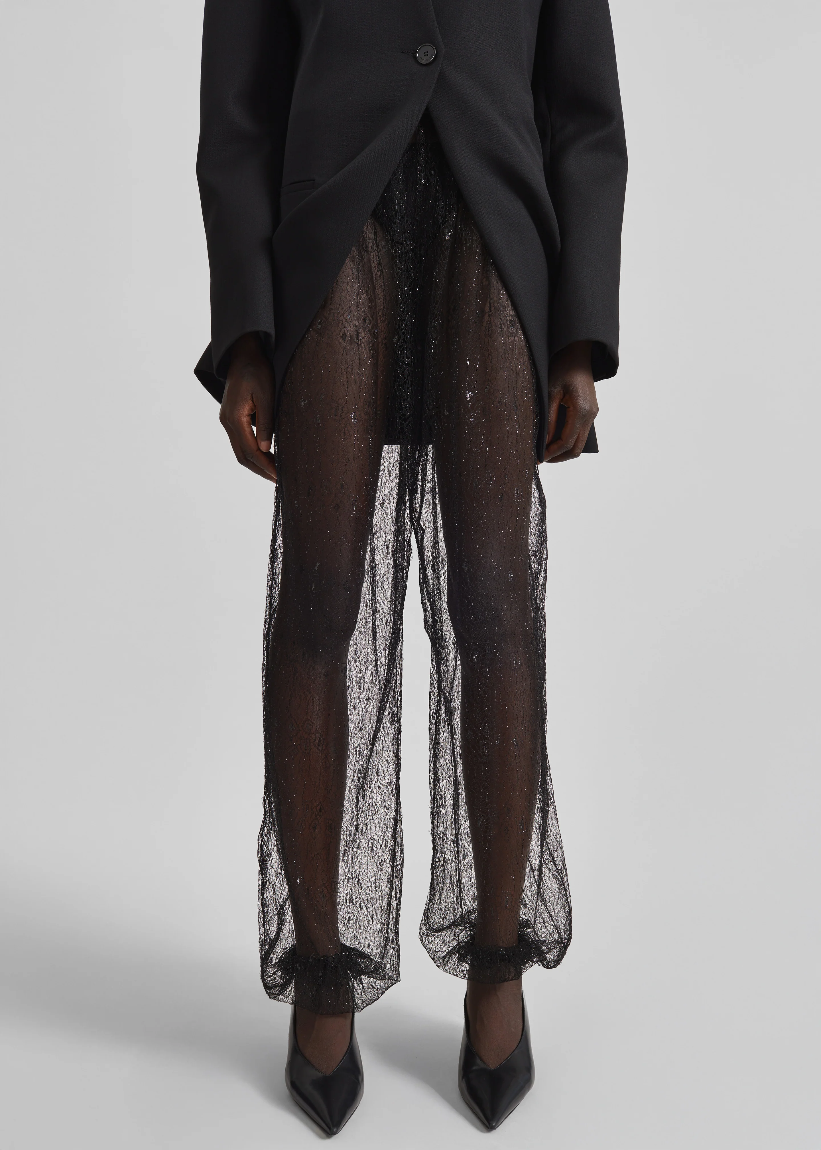 Orissa Lace Balloon Pants - Black - Image 2