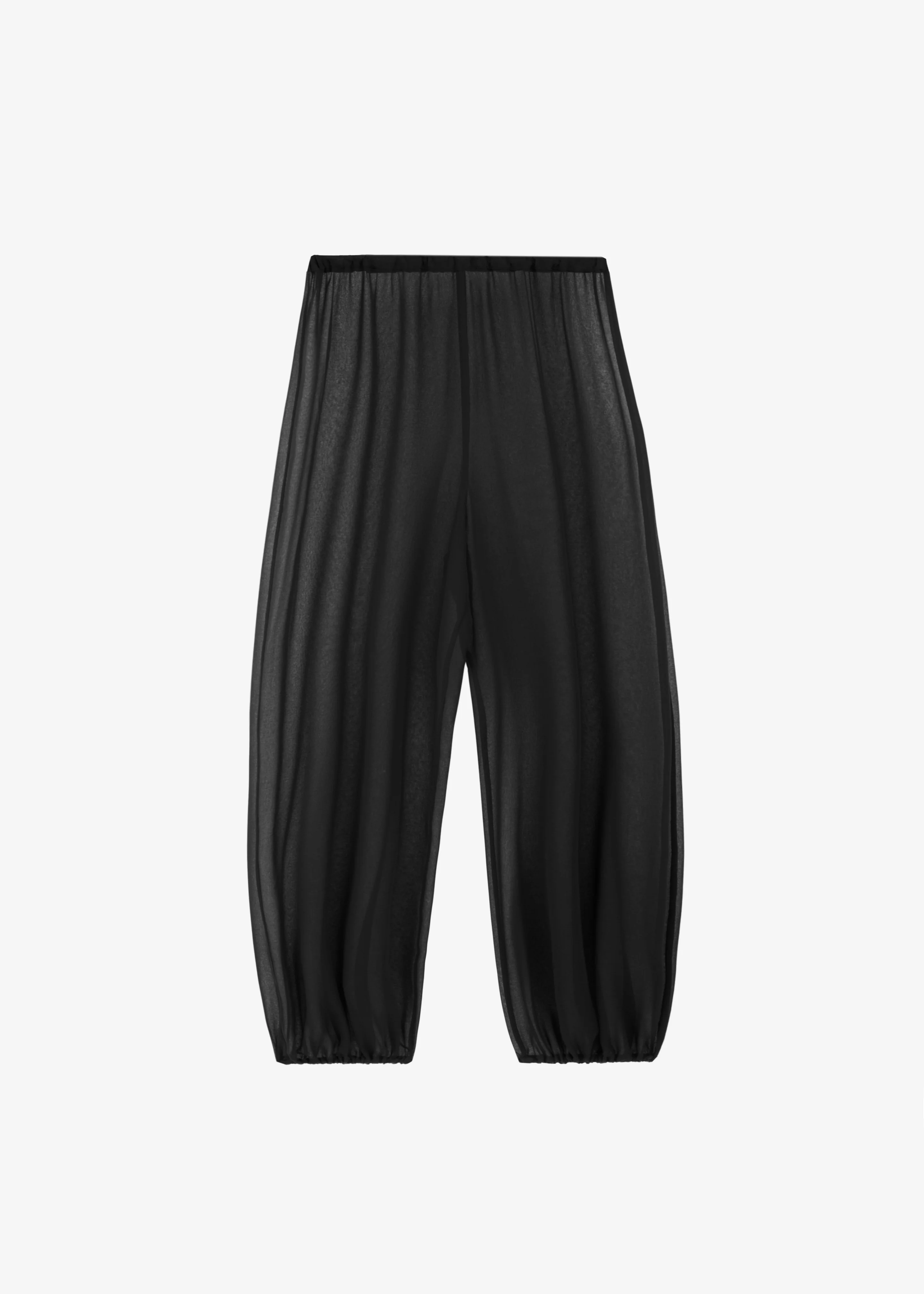 Orissa Sheer Balloon Pants - Black - Image 11