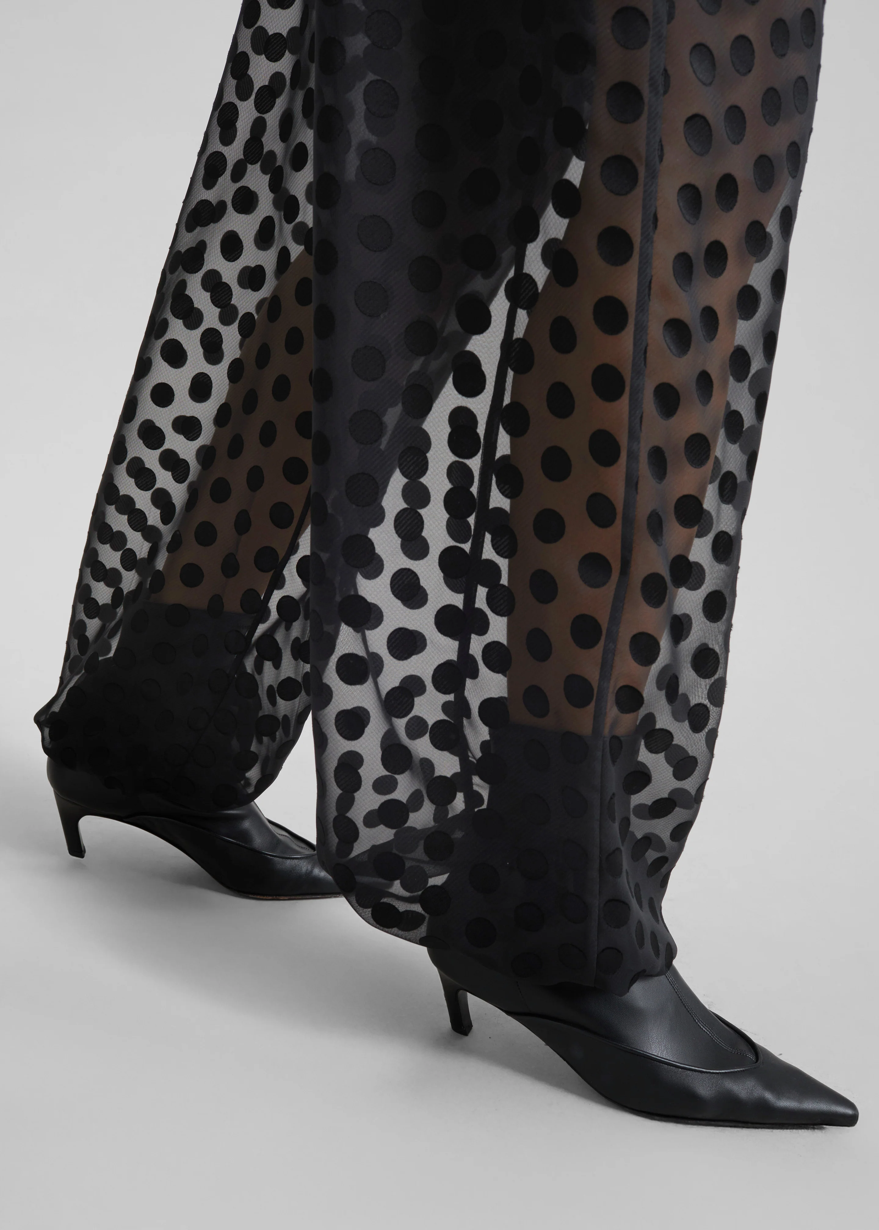 Orissa Sheer Balloon Pants - Black Polka Dot - Image 5