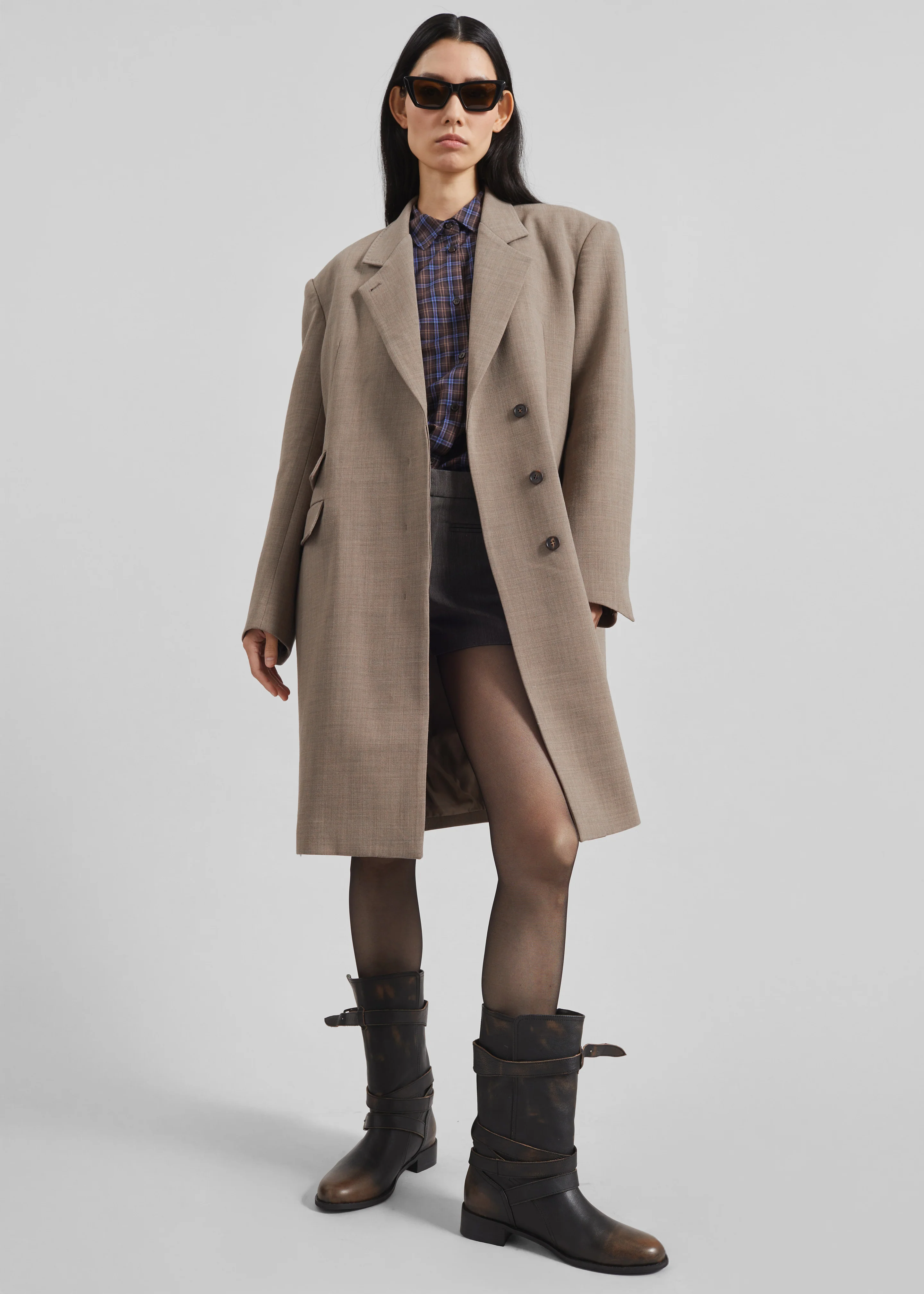 Orsta Wool Coat - Beige - Image 3