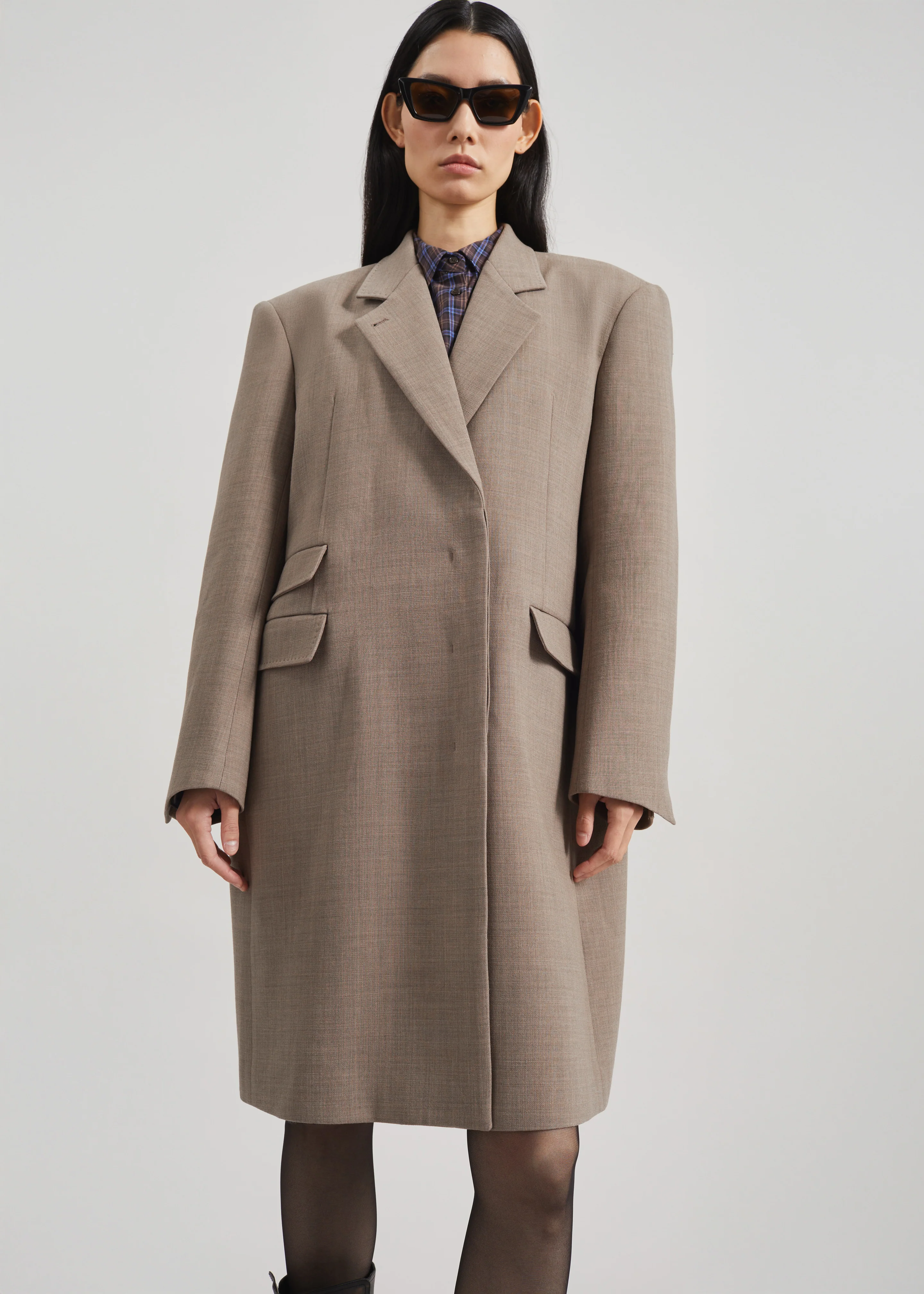 Orsta Wool Coat - Beige - Image 4