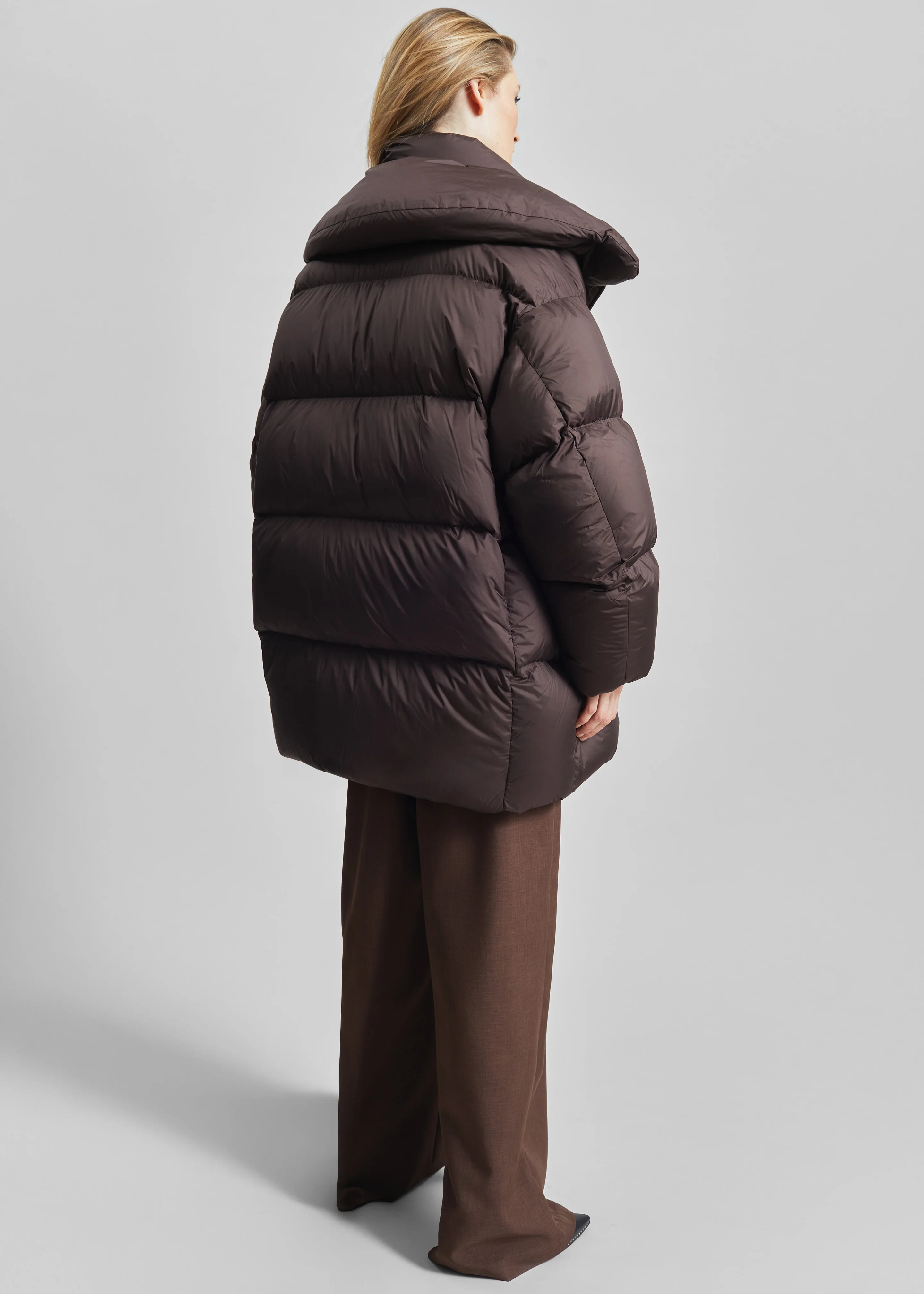 Ortler Puffer Jacket - Brown - Image 7