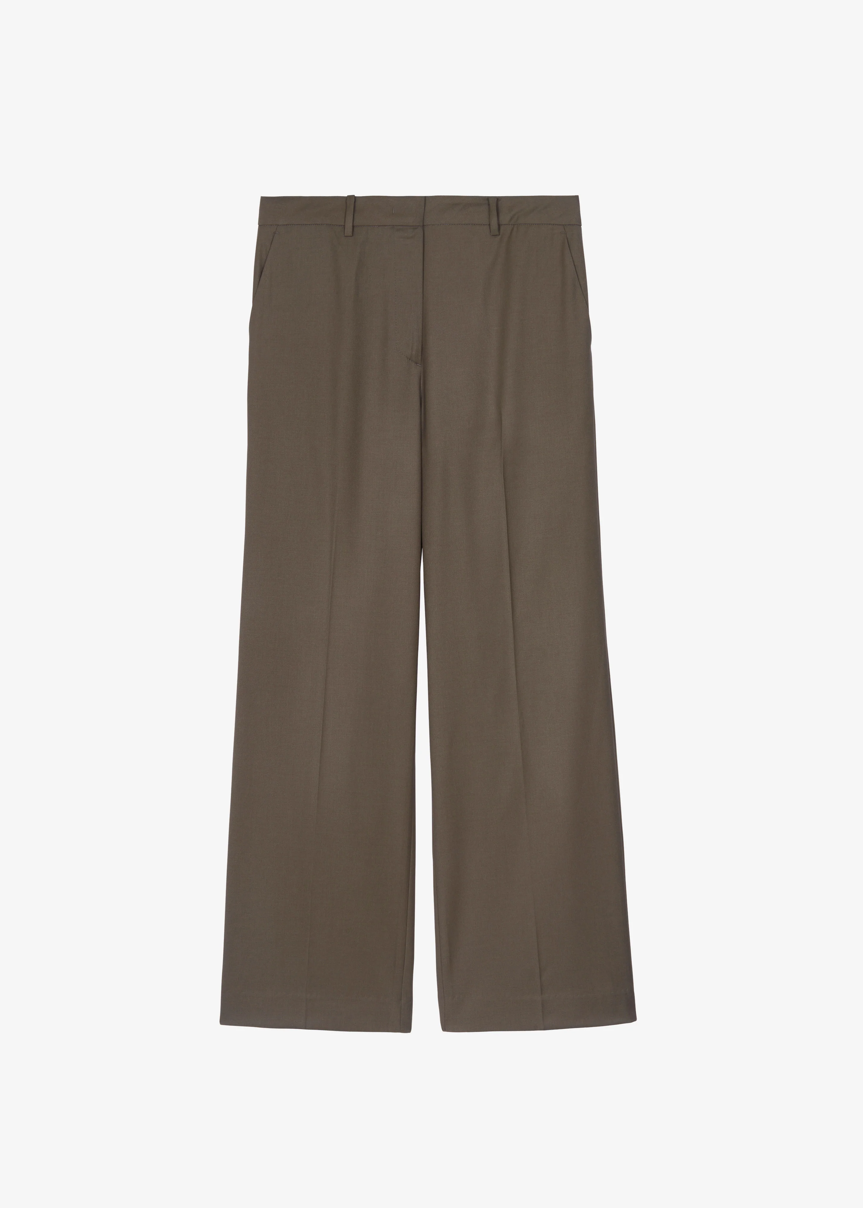 Pallen Wide Trousers - Brown - Image 11