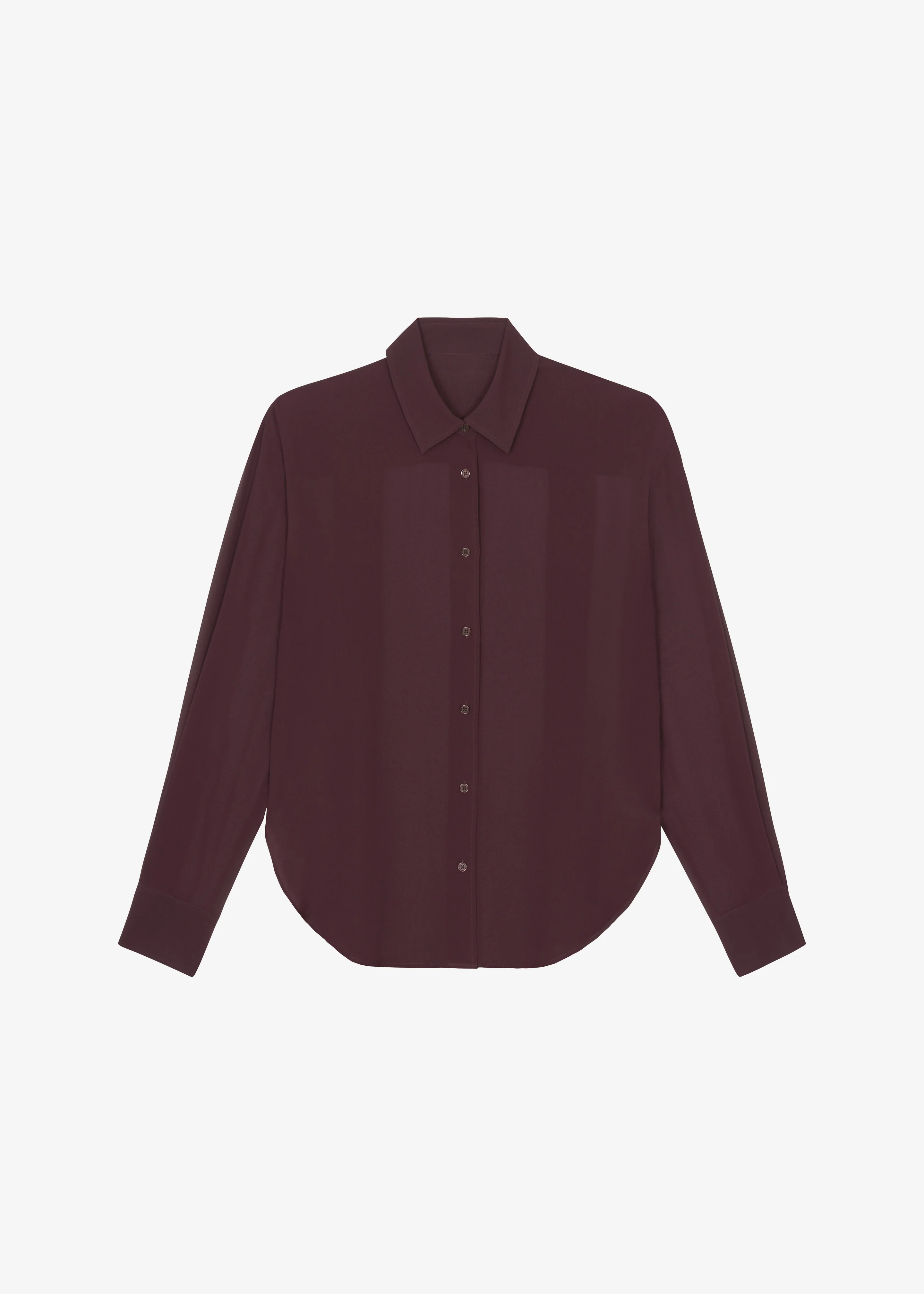 Peri Georgette Shirt - Burgundy - Image 10