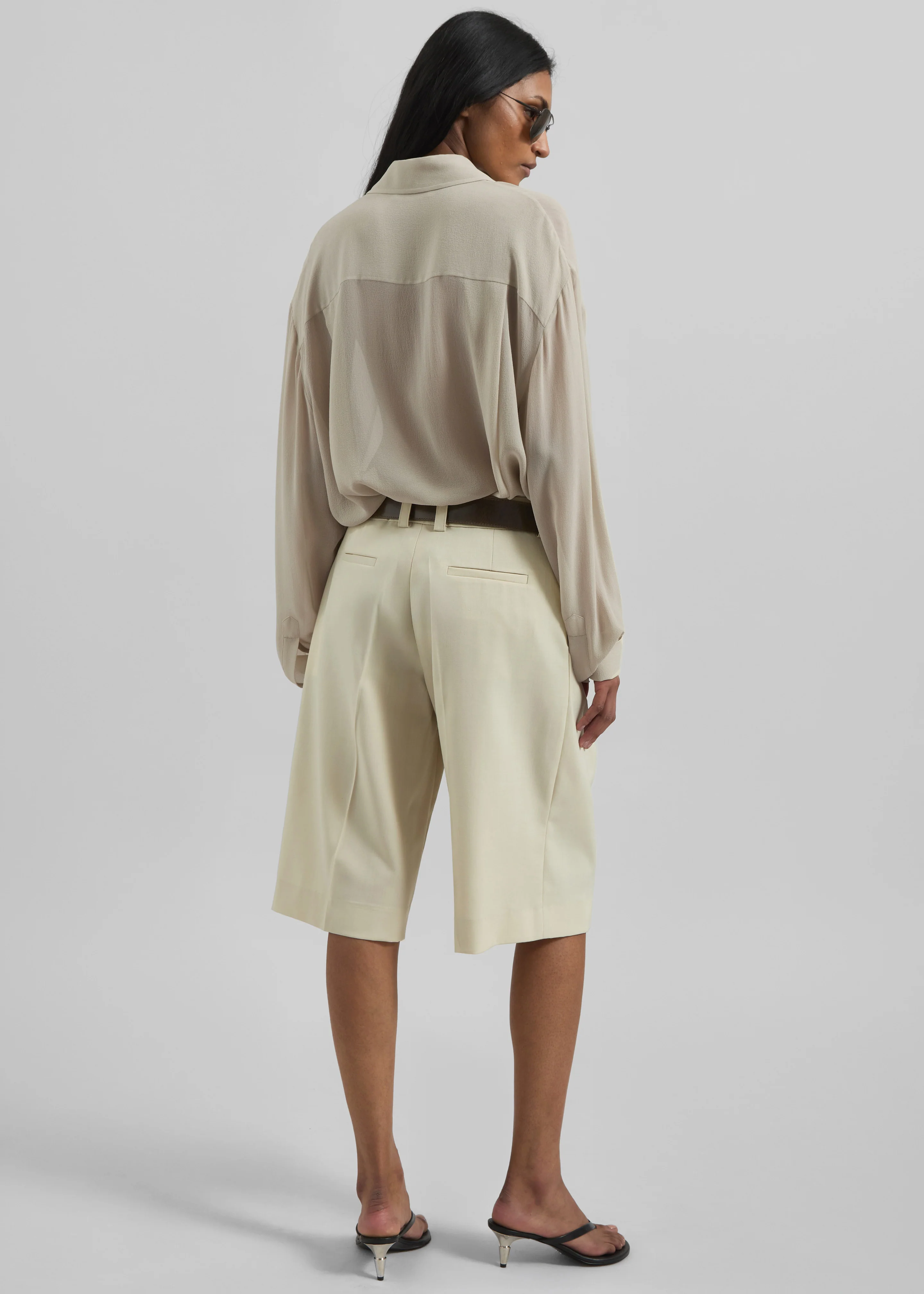 Peri Georgette Shirt - Cement - Image 13