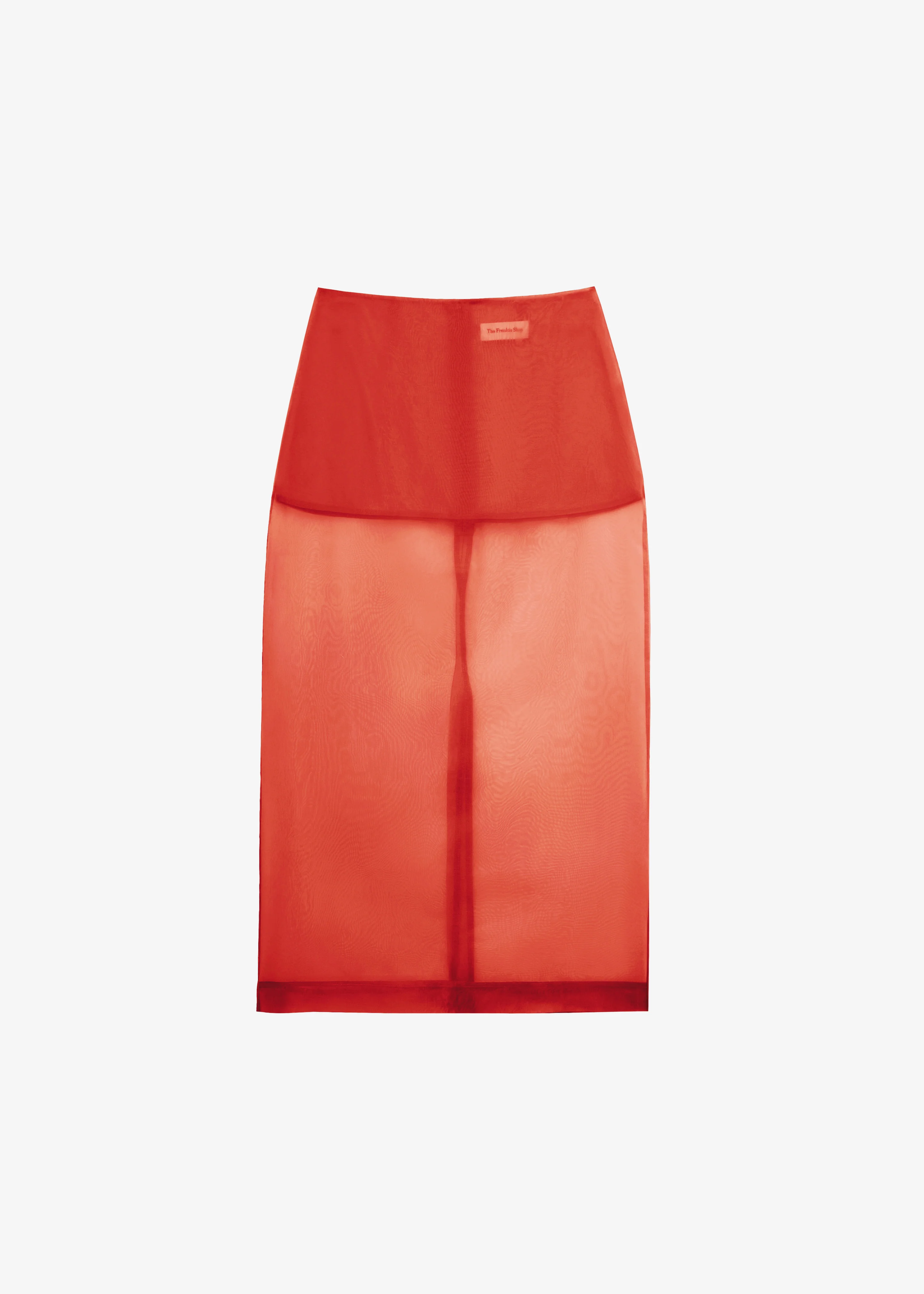 Peri Sheer Midi Skirt - Red - Image 11