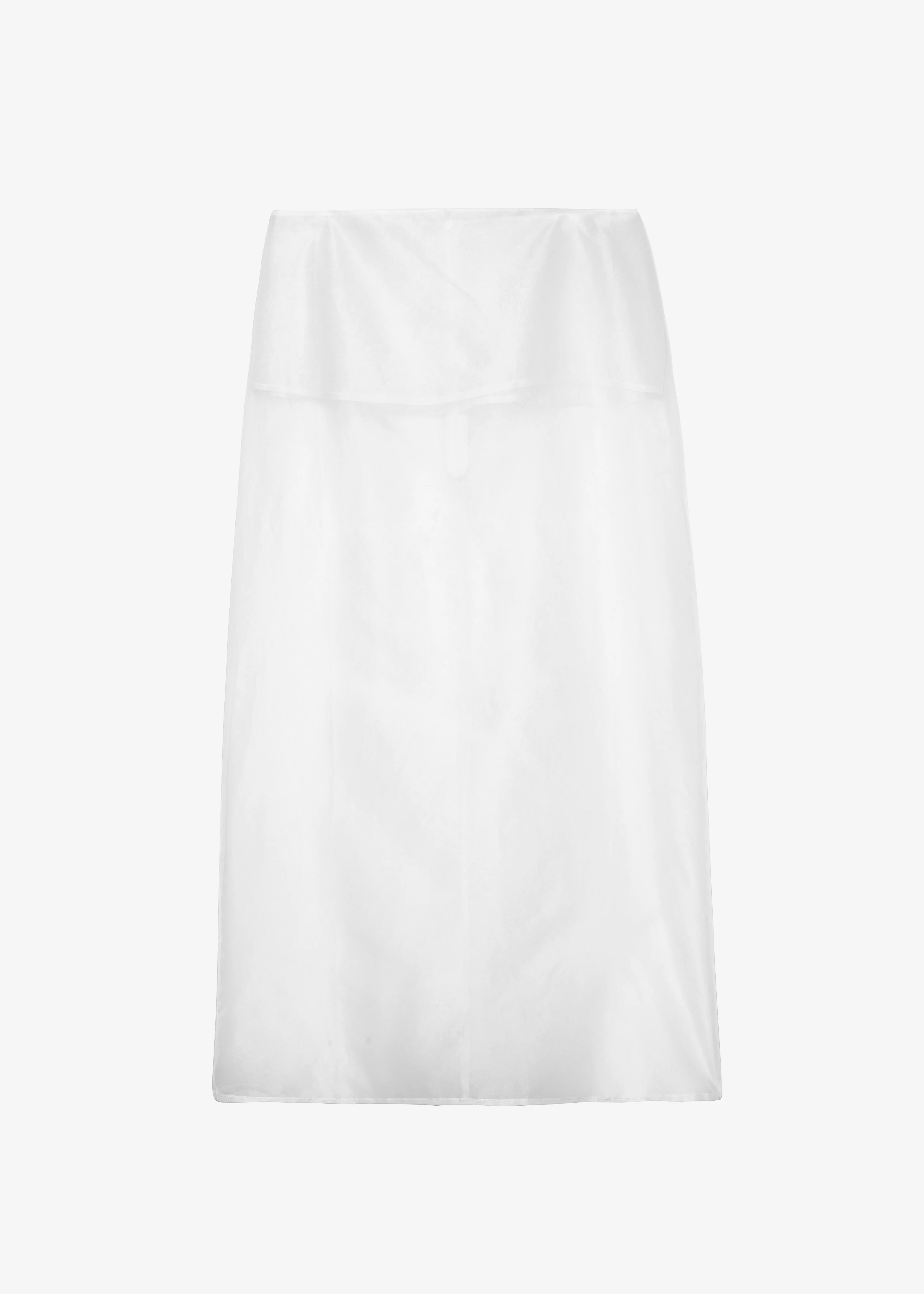 Peri Sheer Midi Skirt - White - Image 7