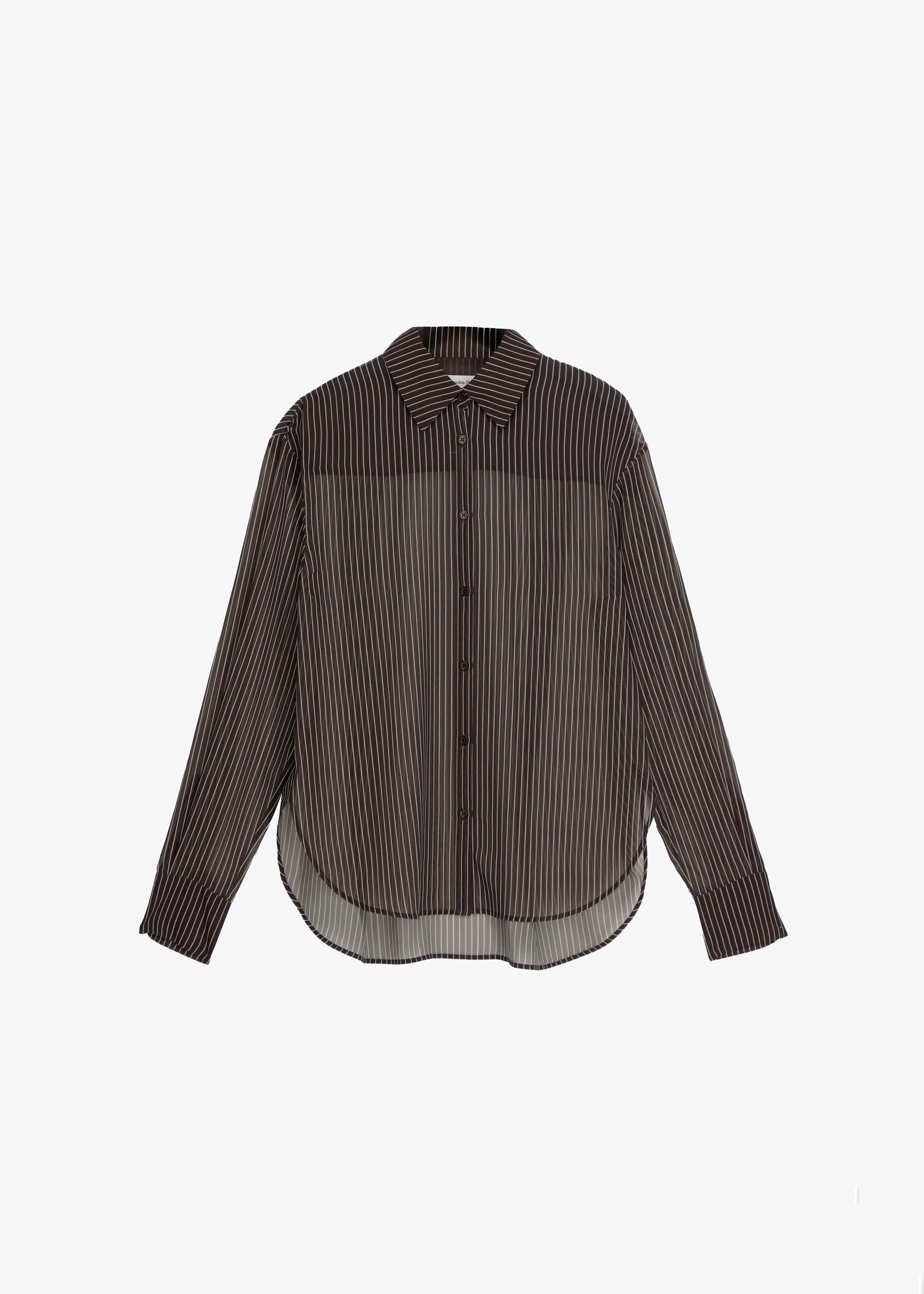 Peri Striped Shirt - Brown/White Stripe - Image 11