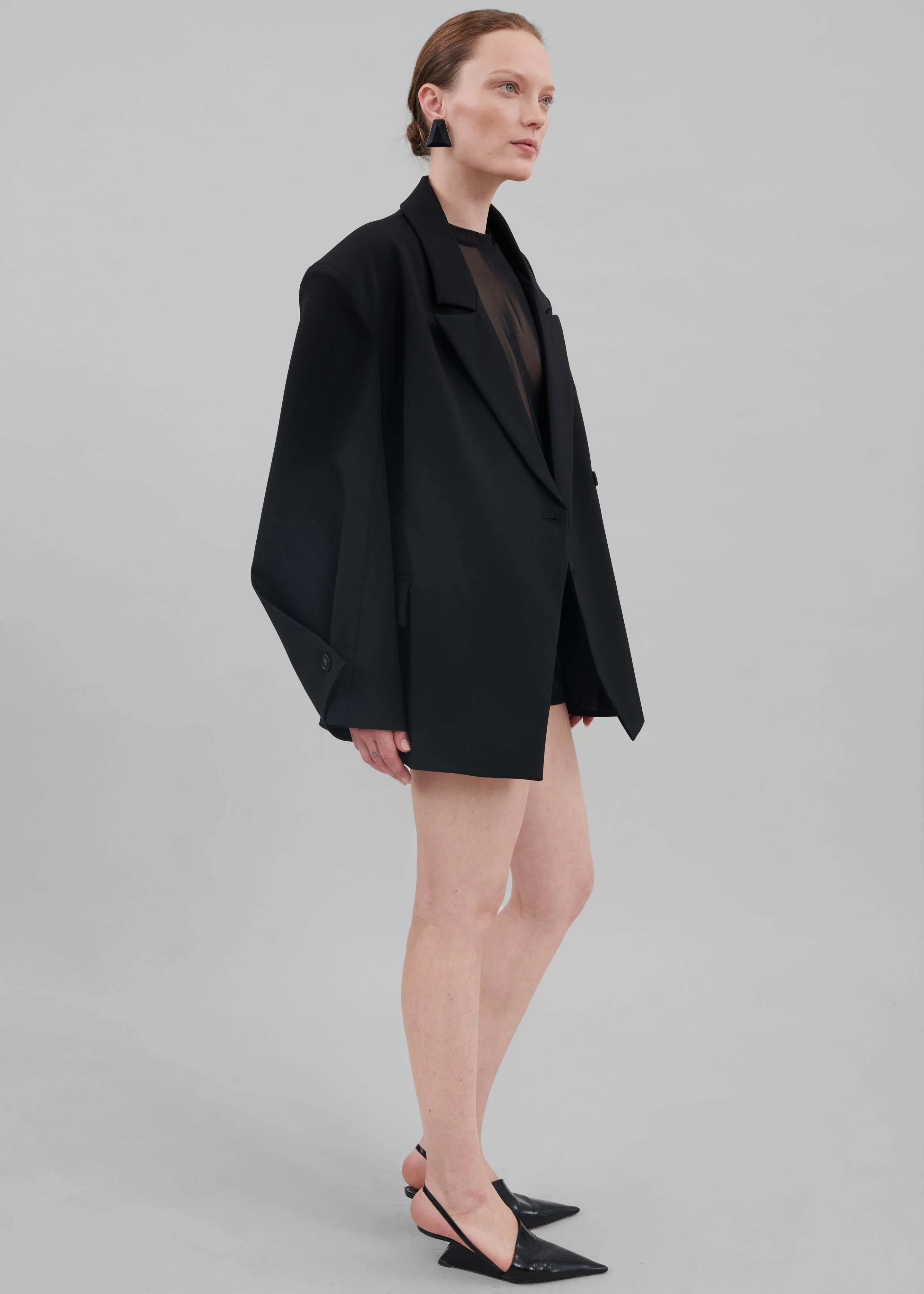 Pia Boxy Blazer - Black - Image 6