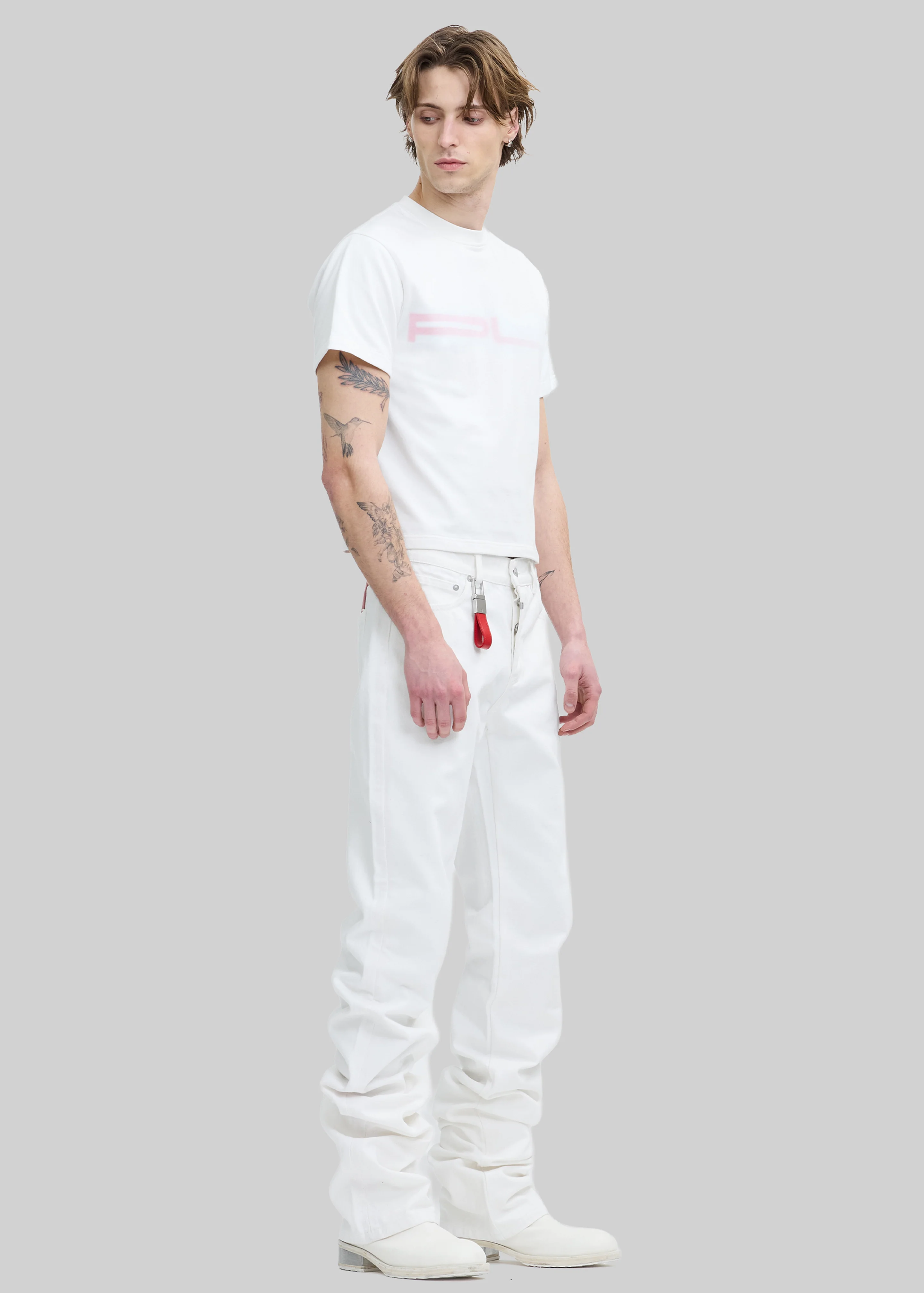 Pieces Uniques Denim Pants - White Wash - Image 10