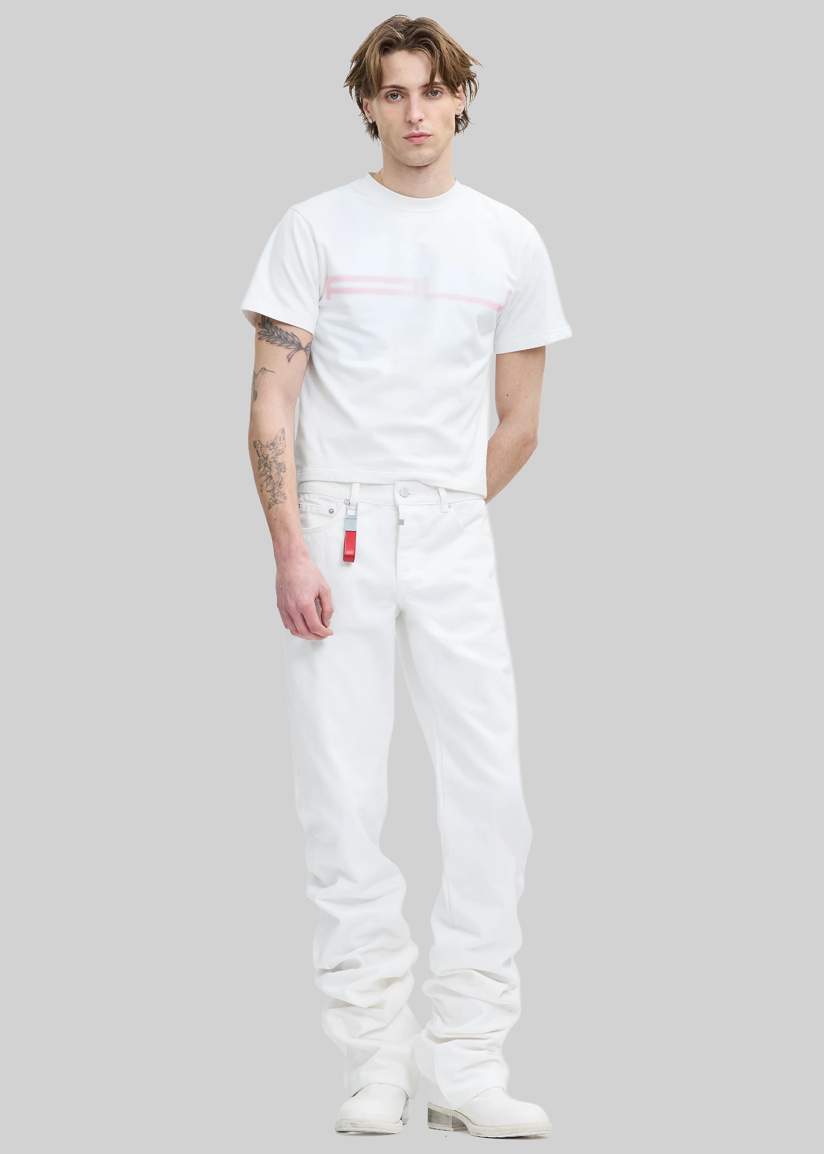 Pieces Uniques Denim Pants - White Wash - Image 11