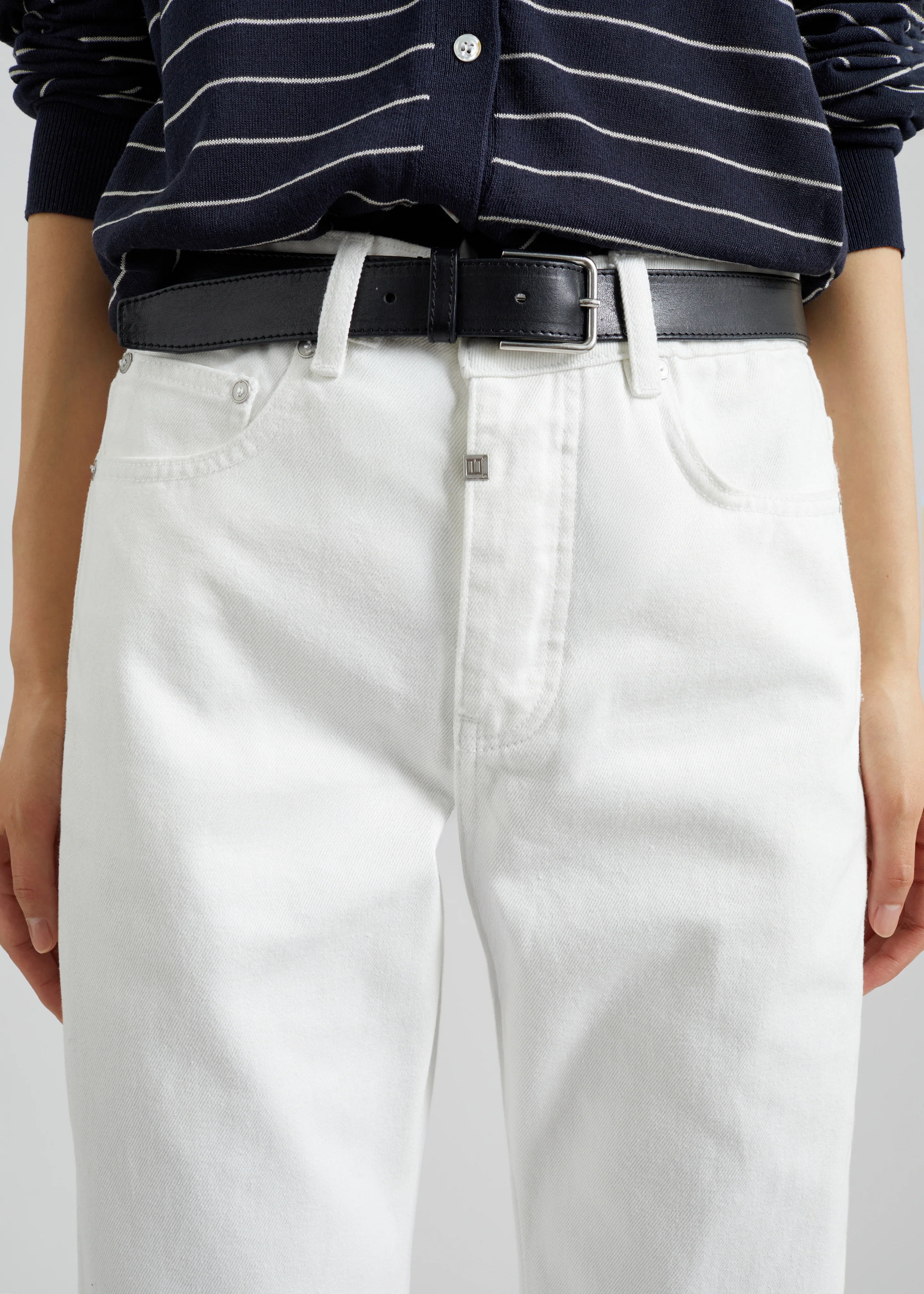 Pieces Uniques Denim Pants - White Wash - Image 4