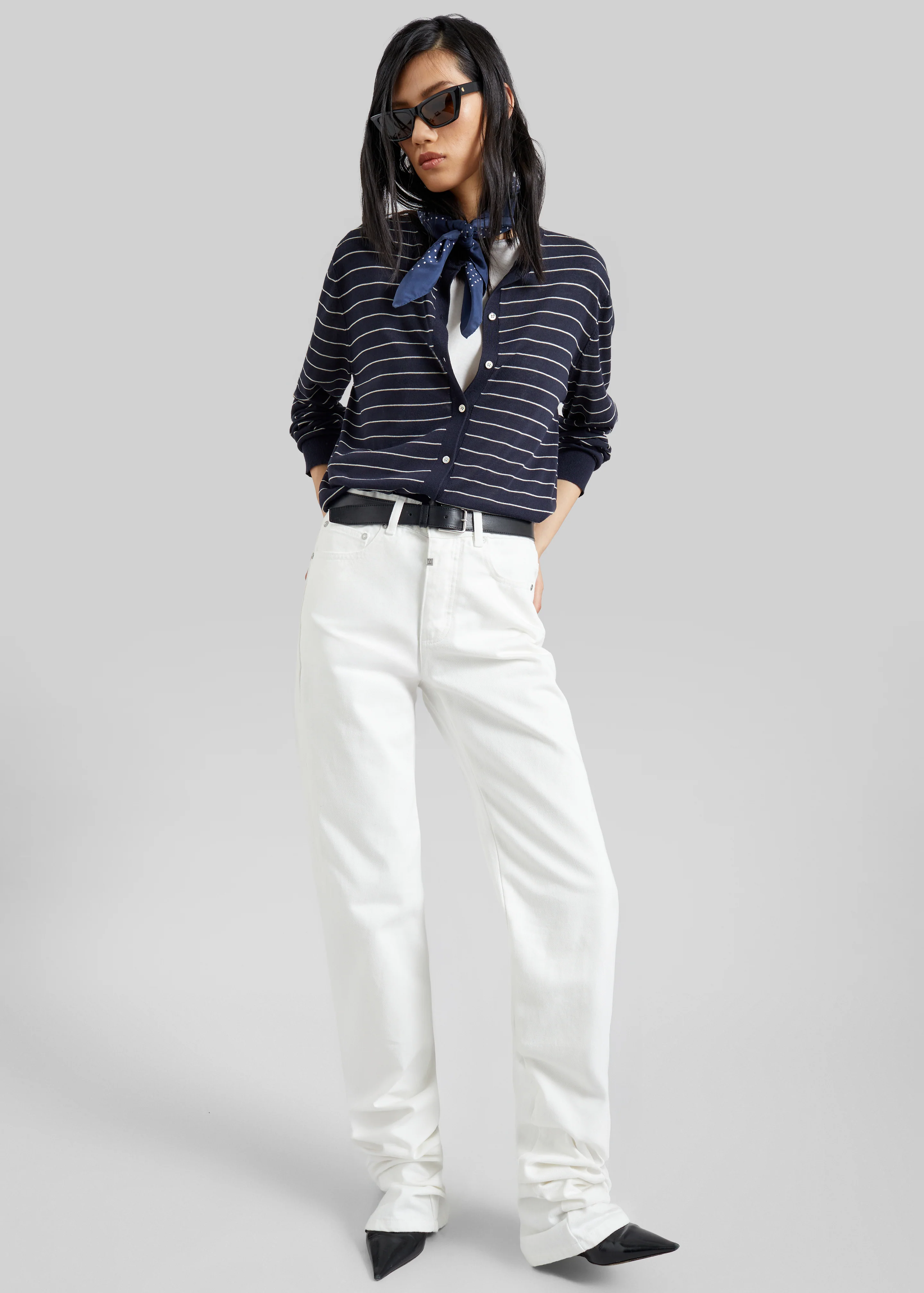 Pieces Uniques Denim Pants - White Wash - Image 5