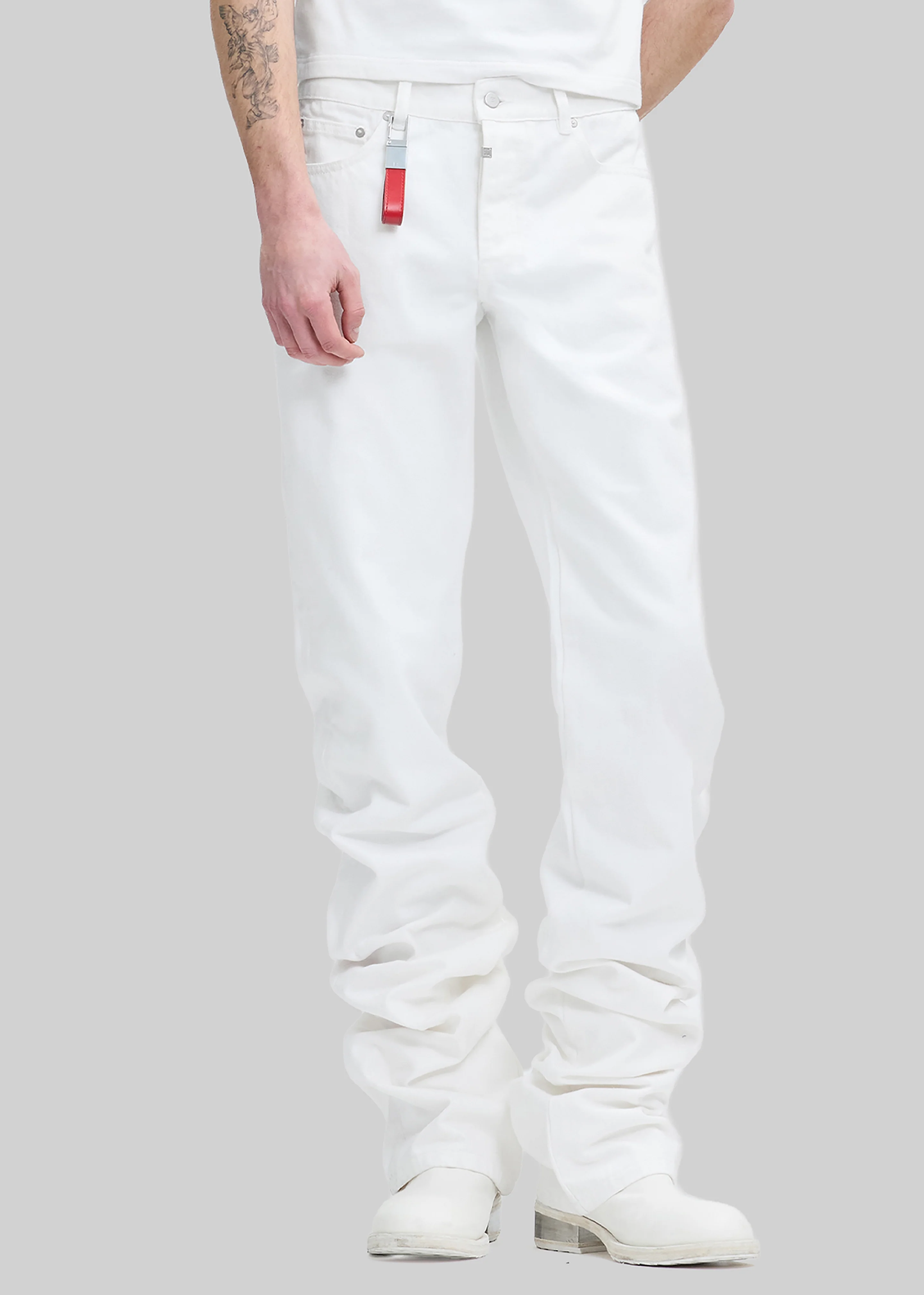 Pieces Uniques Denim Pants - White Wash - Image 9
