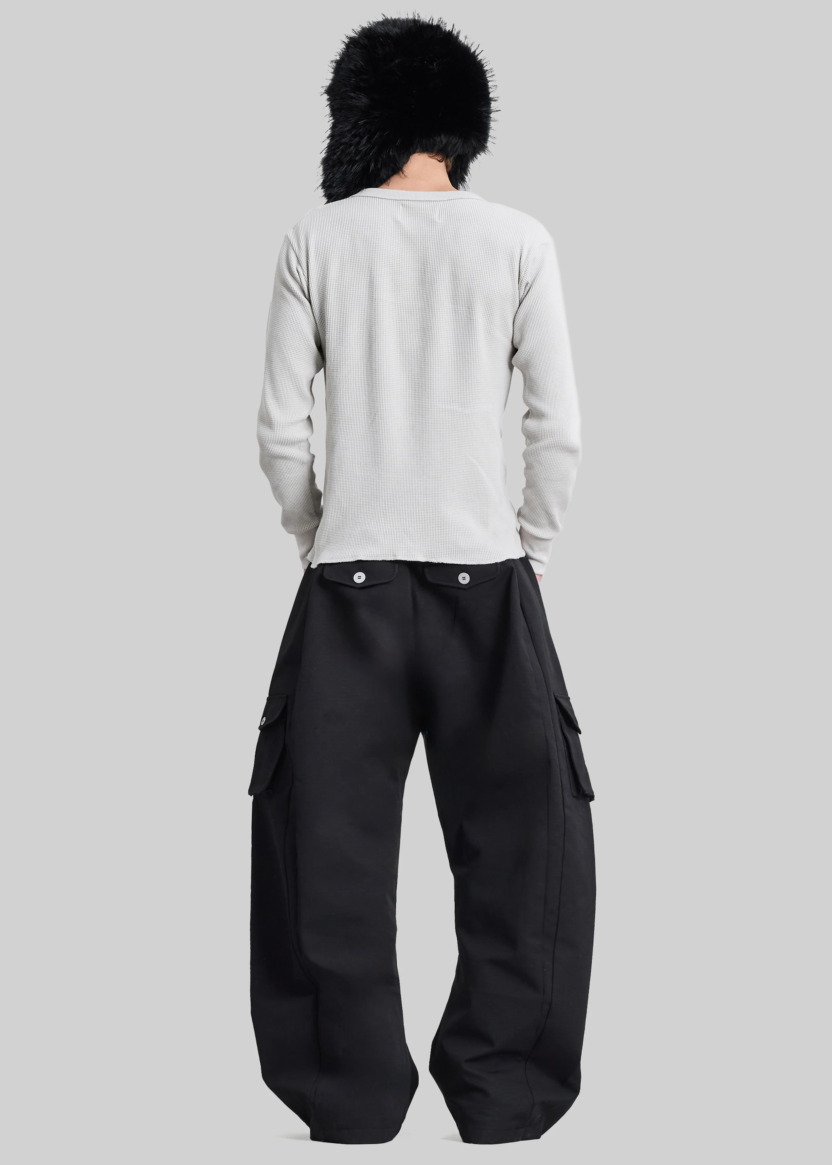 Pieces Uniques Monde Libre Thermal T-Shirt - Grey - Image 5