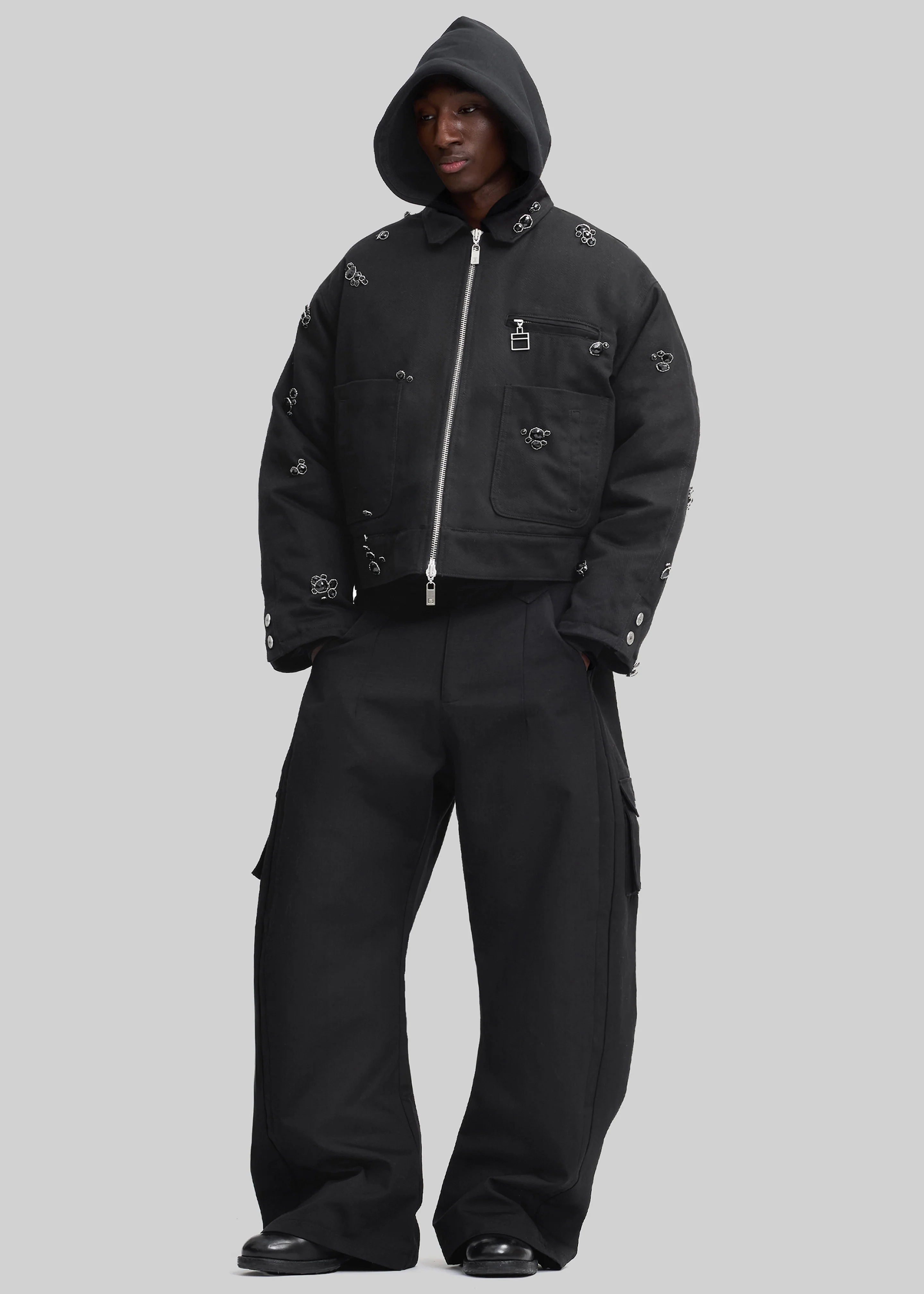 Pieces Uniques Onyx Workwear Jacket - Black