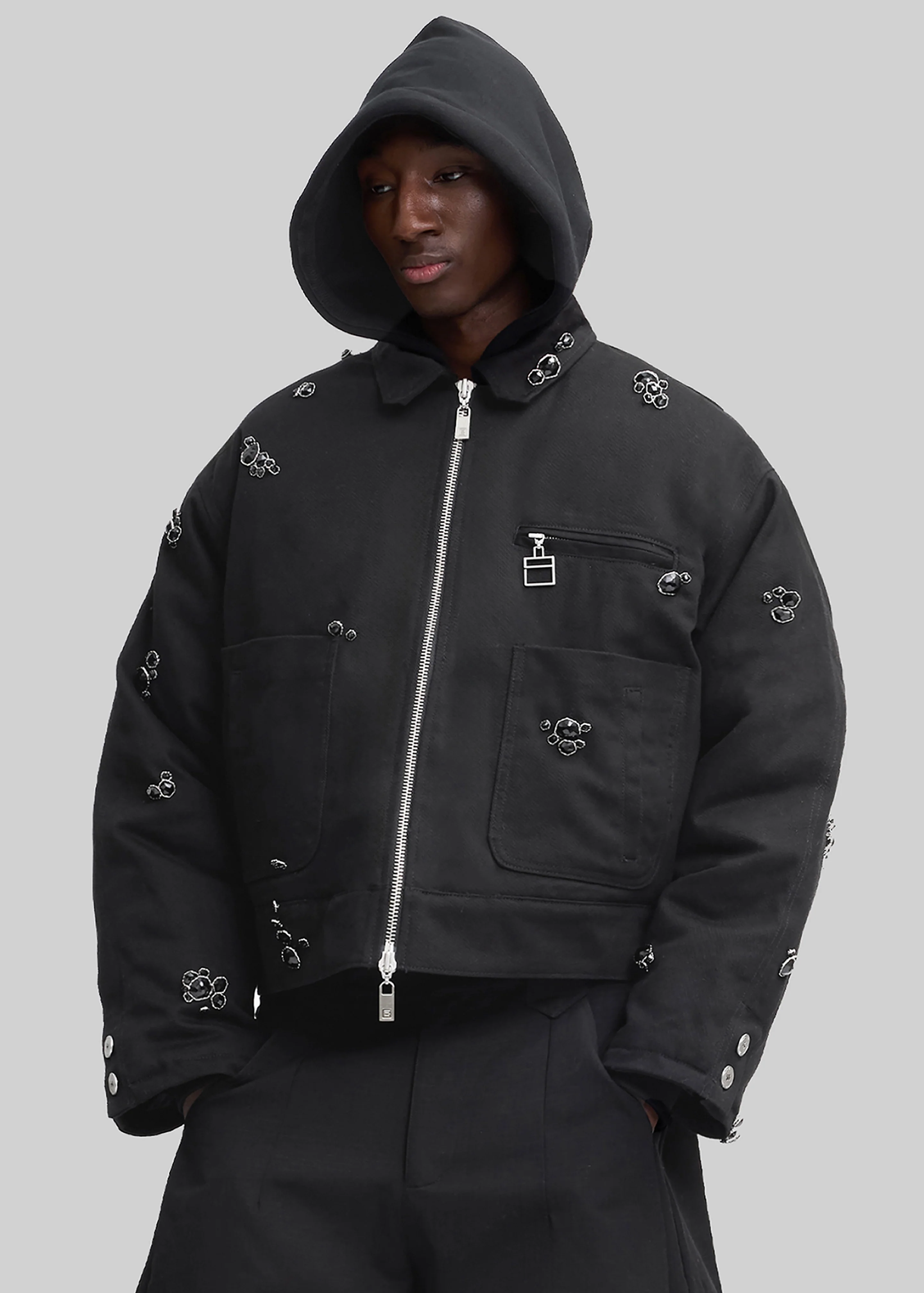 Pieces Uniques Onyx Workwear Jacket - Black - Image 3