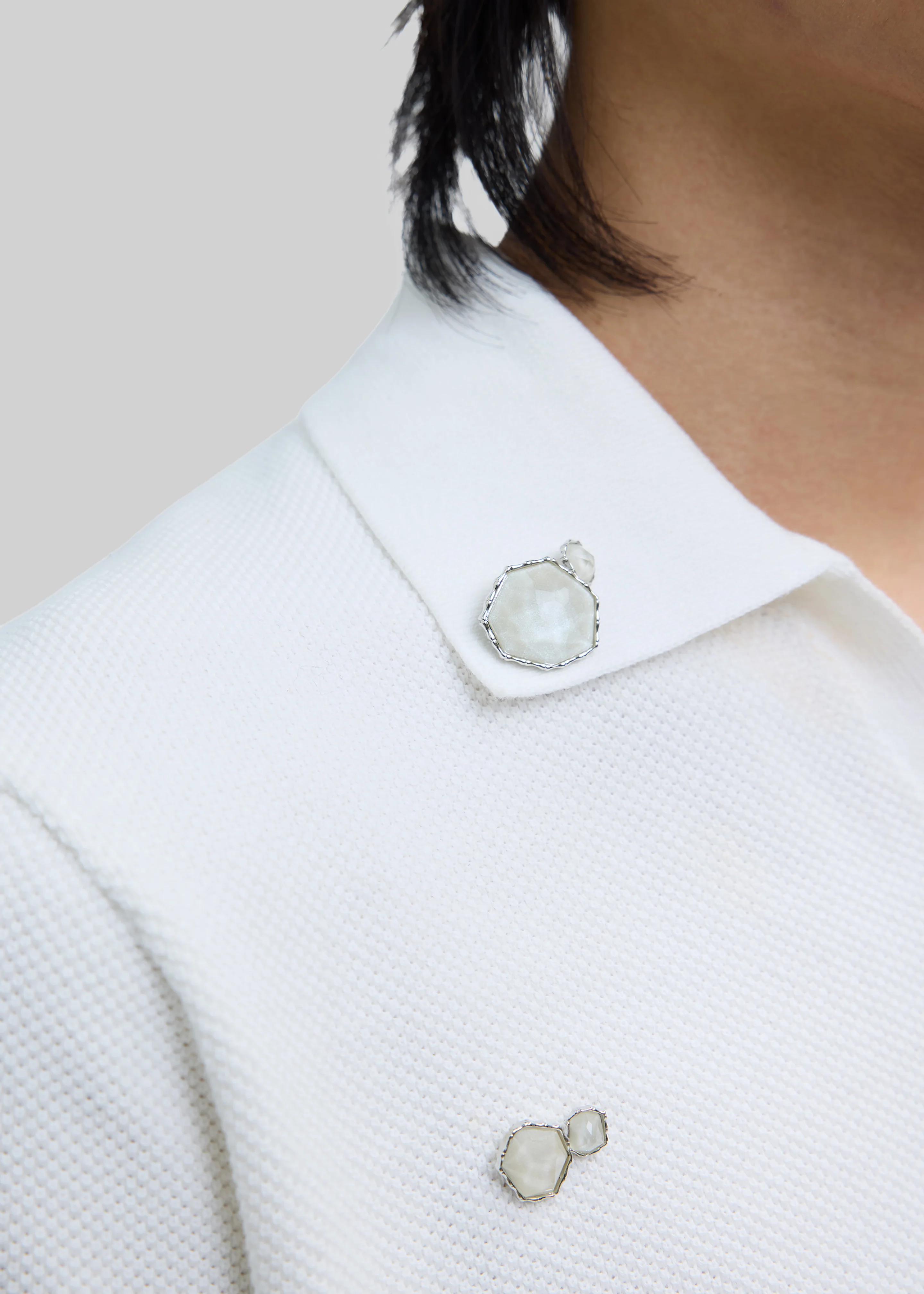 Pieces Uniques Polo Shirt - White Wash - Image 6