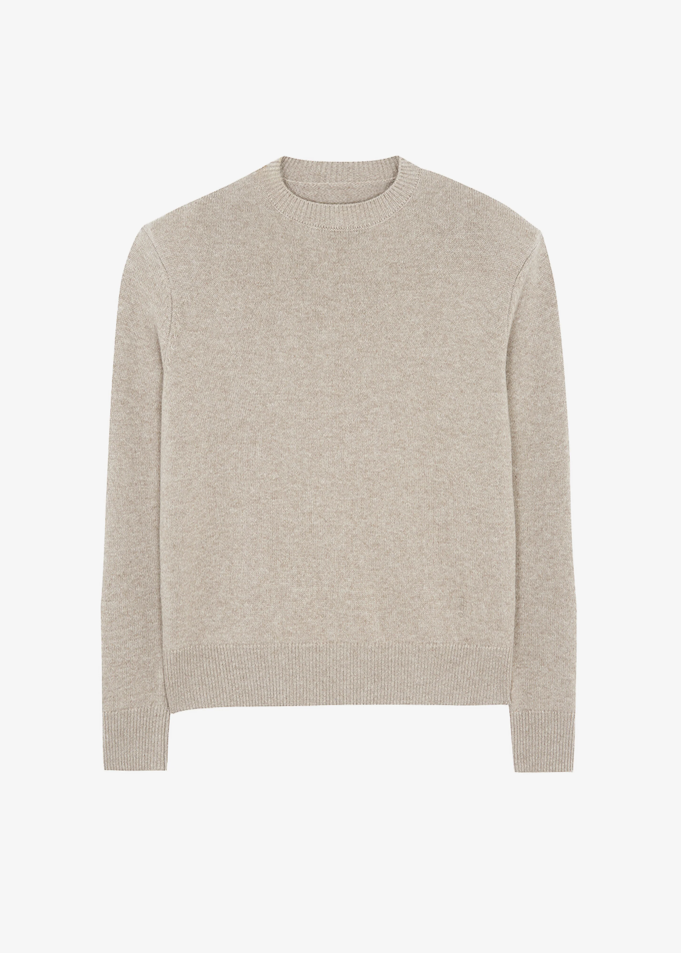 Quinton Crew Neck Sweater - Beige Melange - Image 12