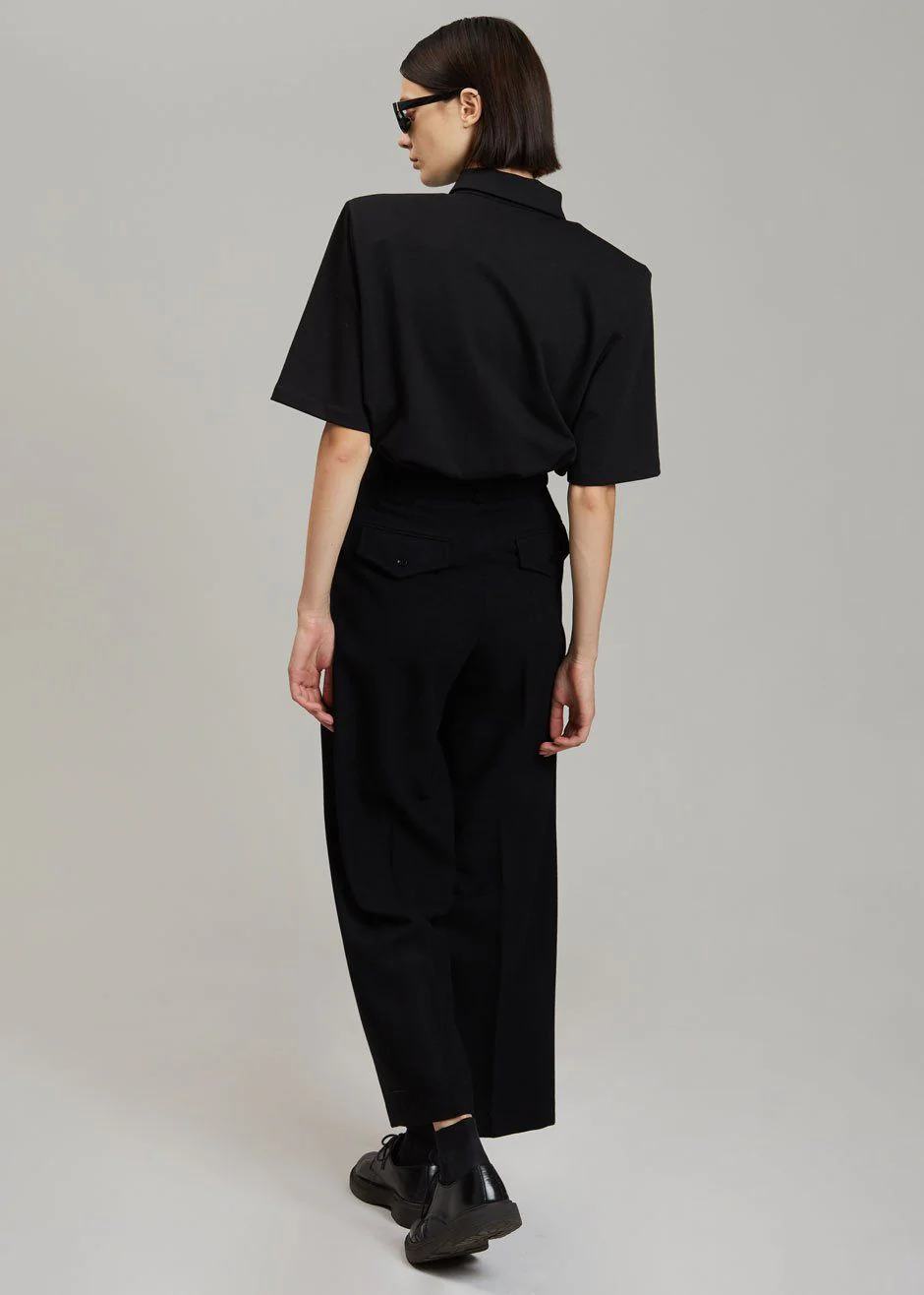 Rane Padded Shoulder Polo - Black - Image 8