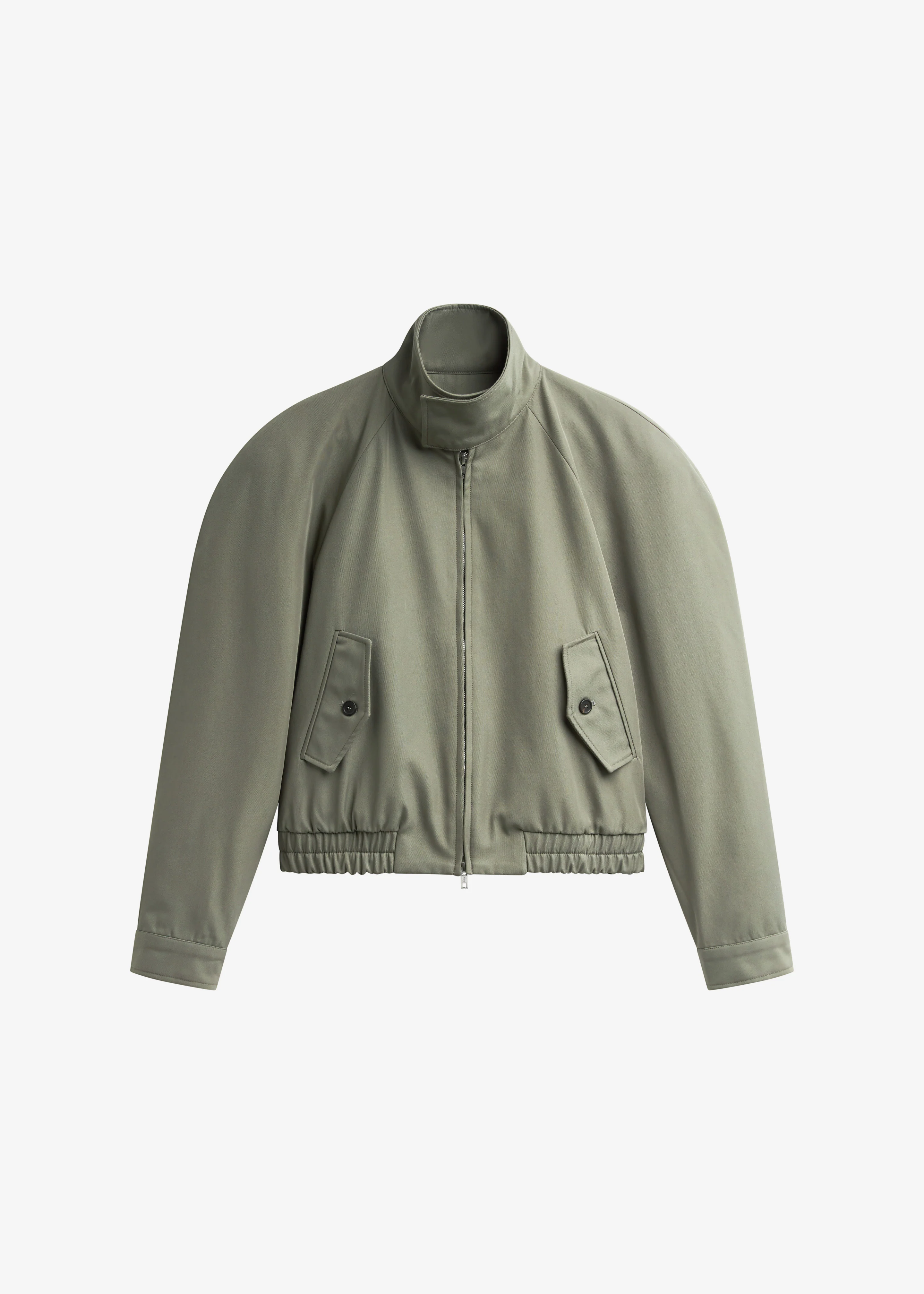 Rennes Curved Blouson Jacket - Sage - Image 10