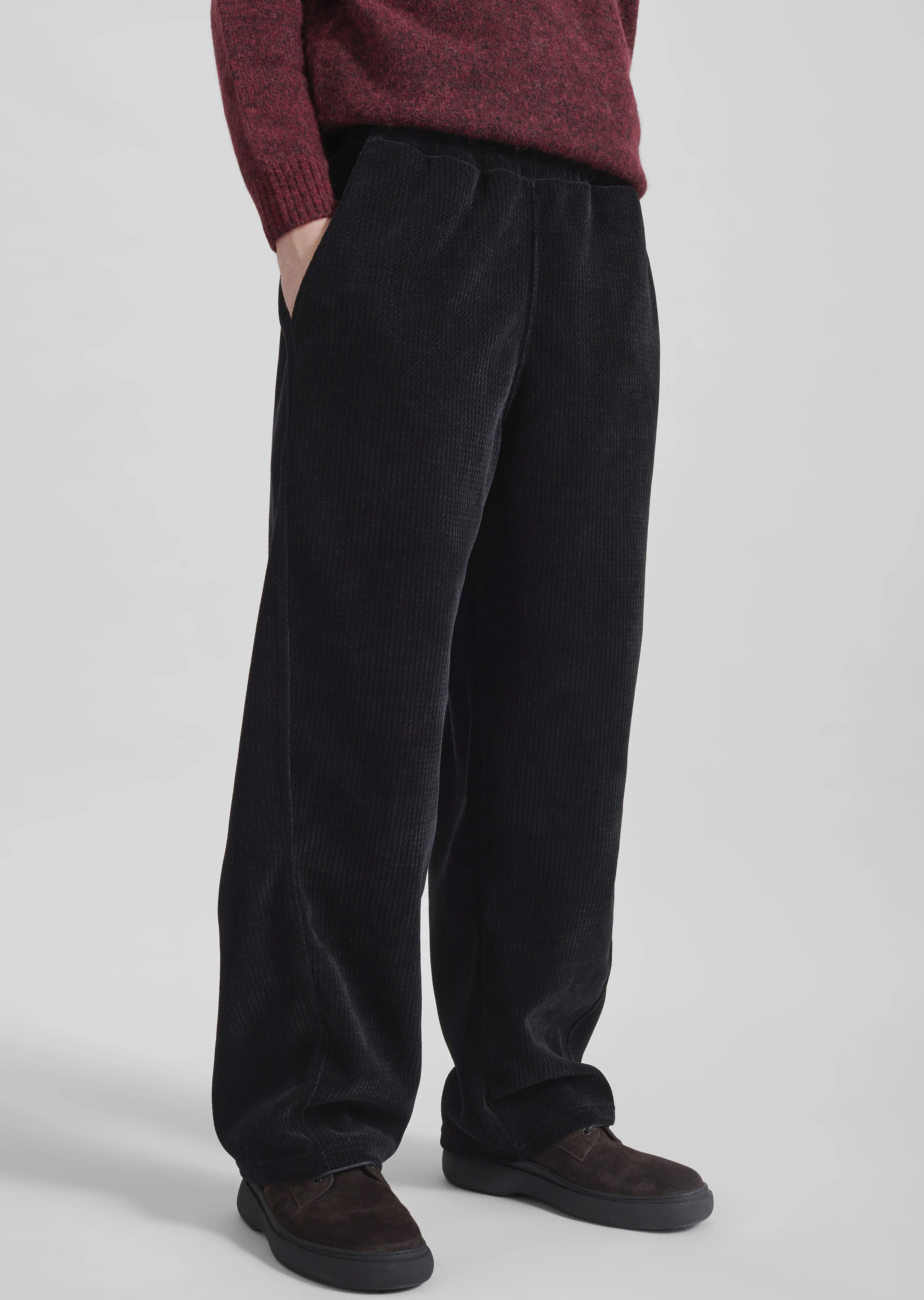 Renzo Velvet Pants - Black - Image 4