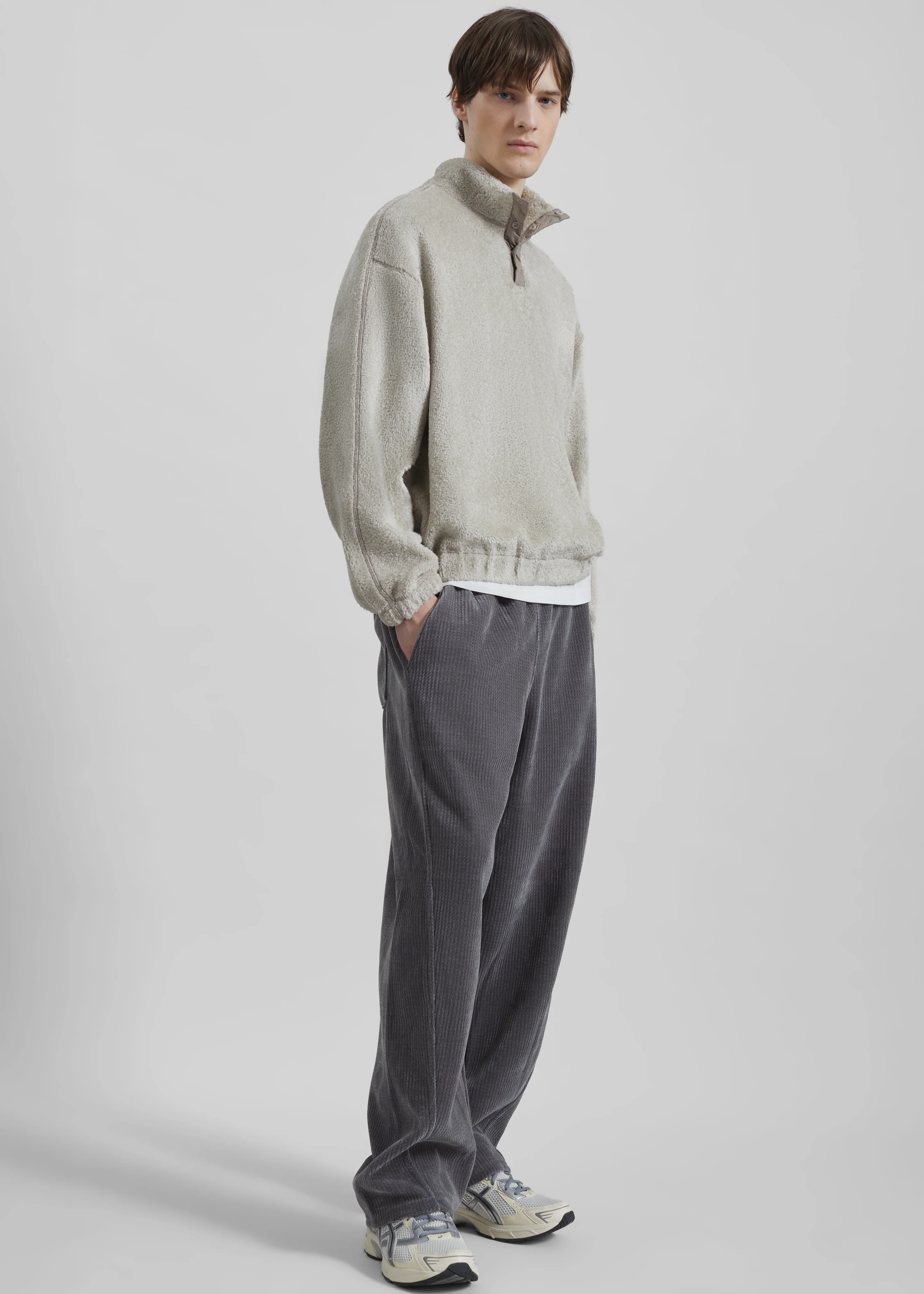 Renzo Velvet Pants - Grey - Image 4