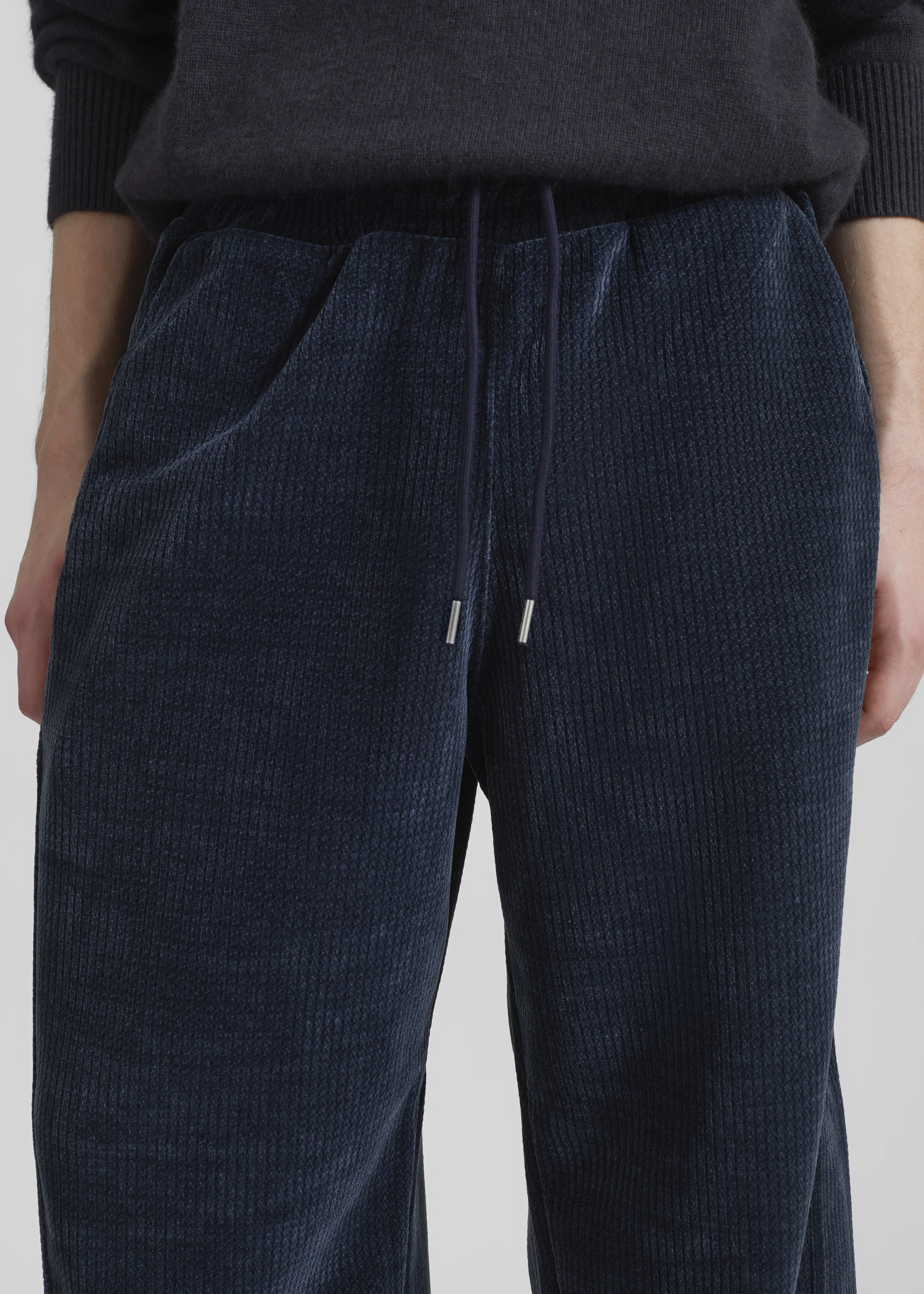 Renzo Velvet Pants - Navy - Image 2