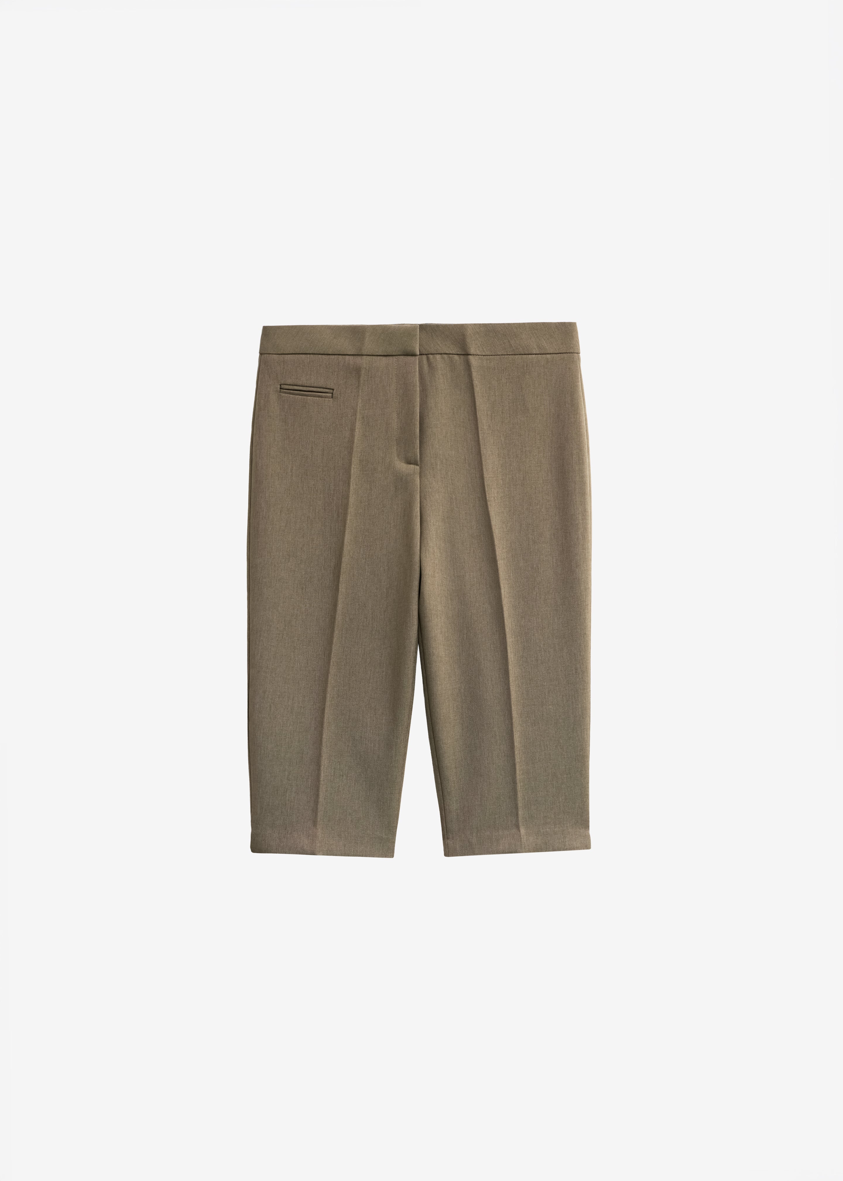 Reva Tailored Bermuda Shorts - Dark Taupe - Image 7