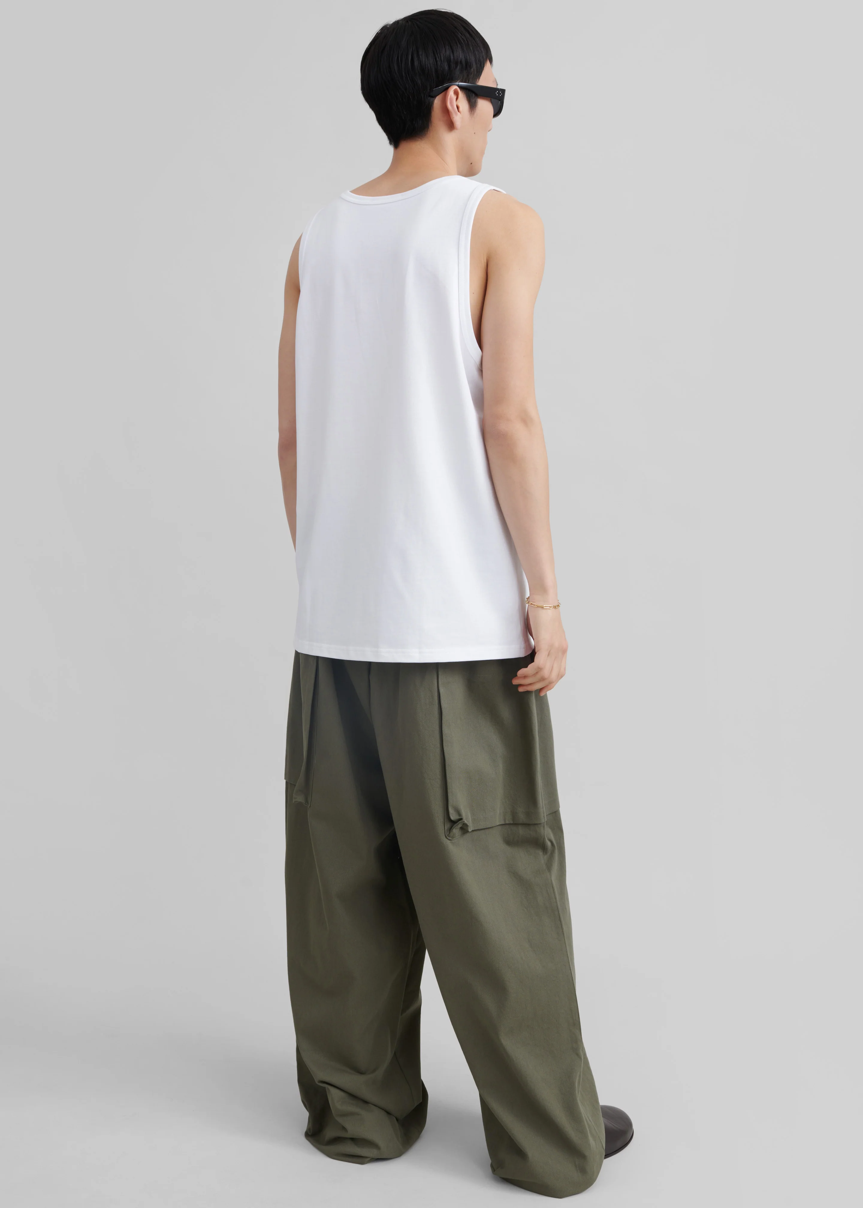 Rexy Embroidered Tank Top - White - Image 14