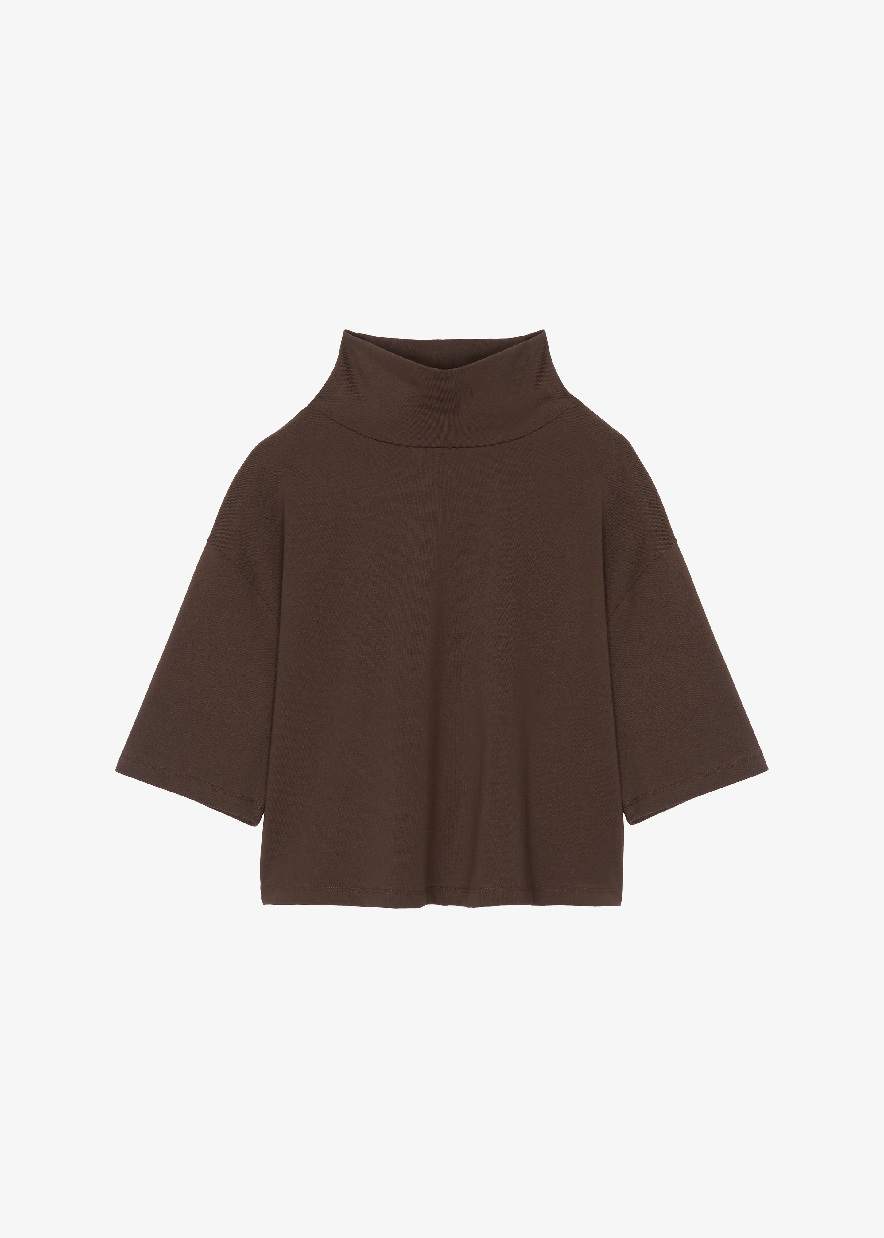 Reza Cropped Tee - Brown - Image 6
