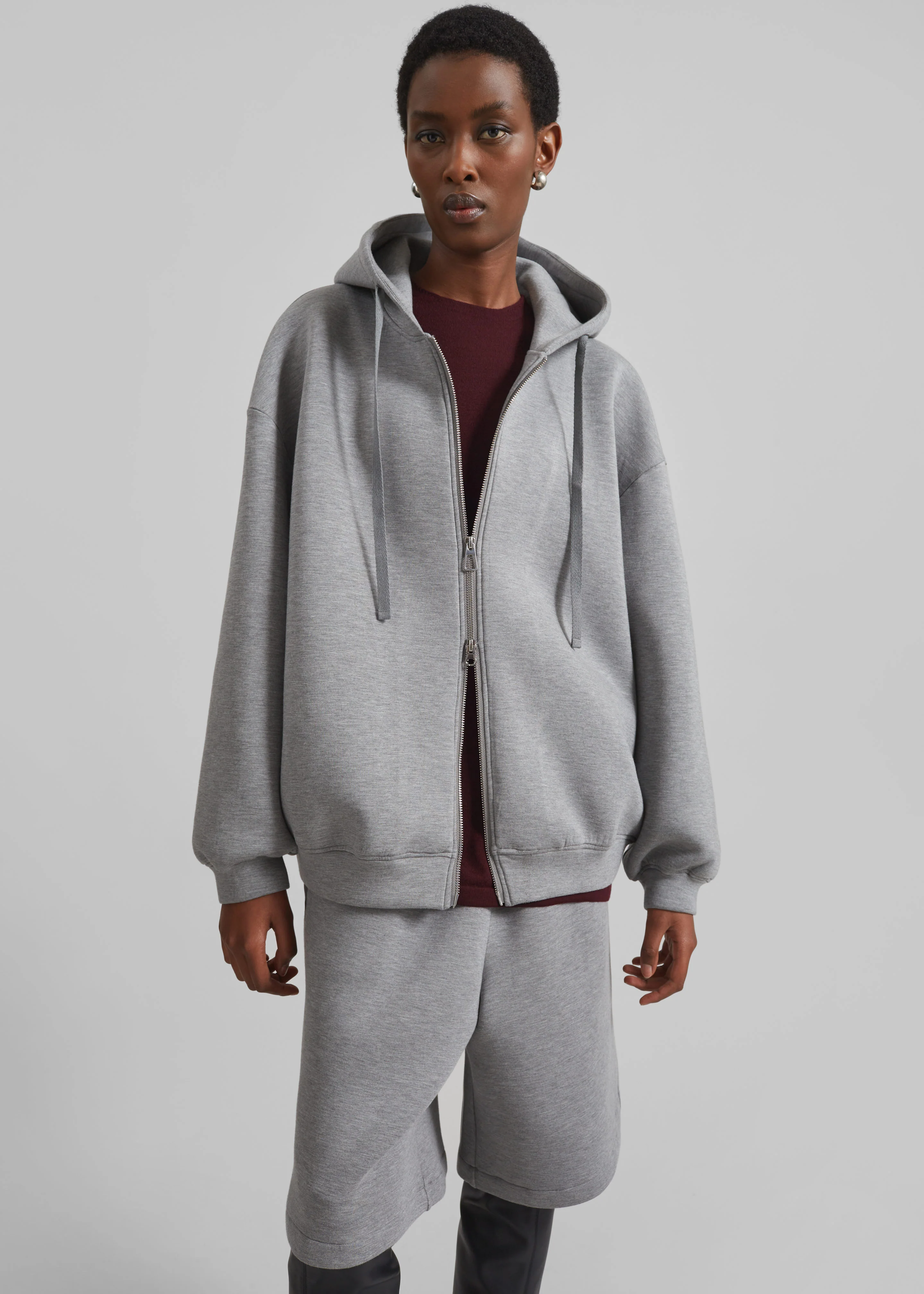 Rian Oversized Hoodie - Grey - Image 5