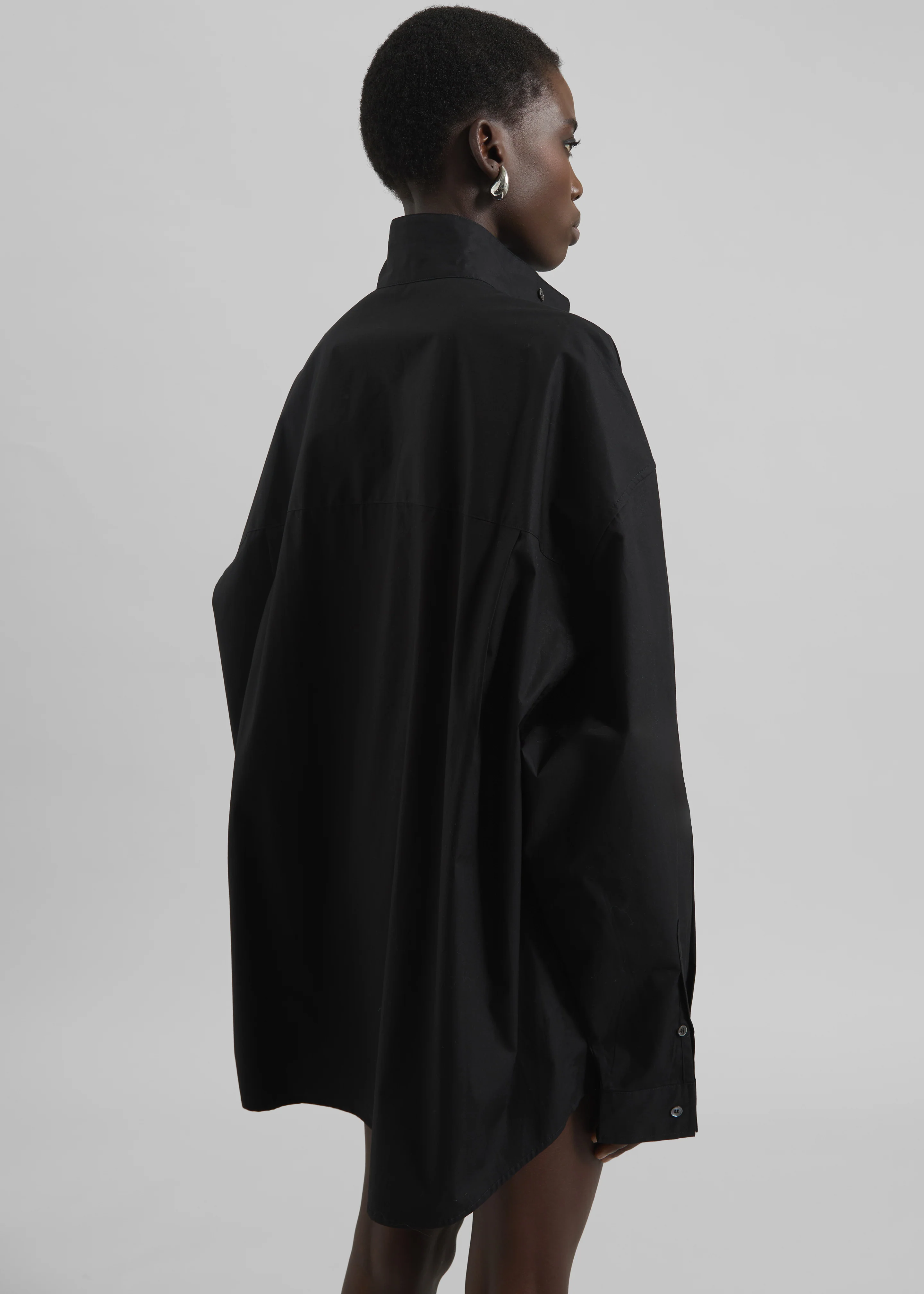 Riken Oversized Shirt - Black - Image 7