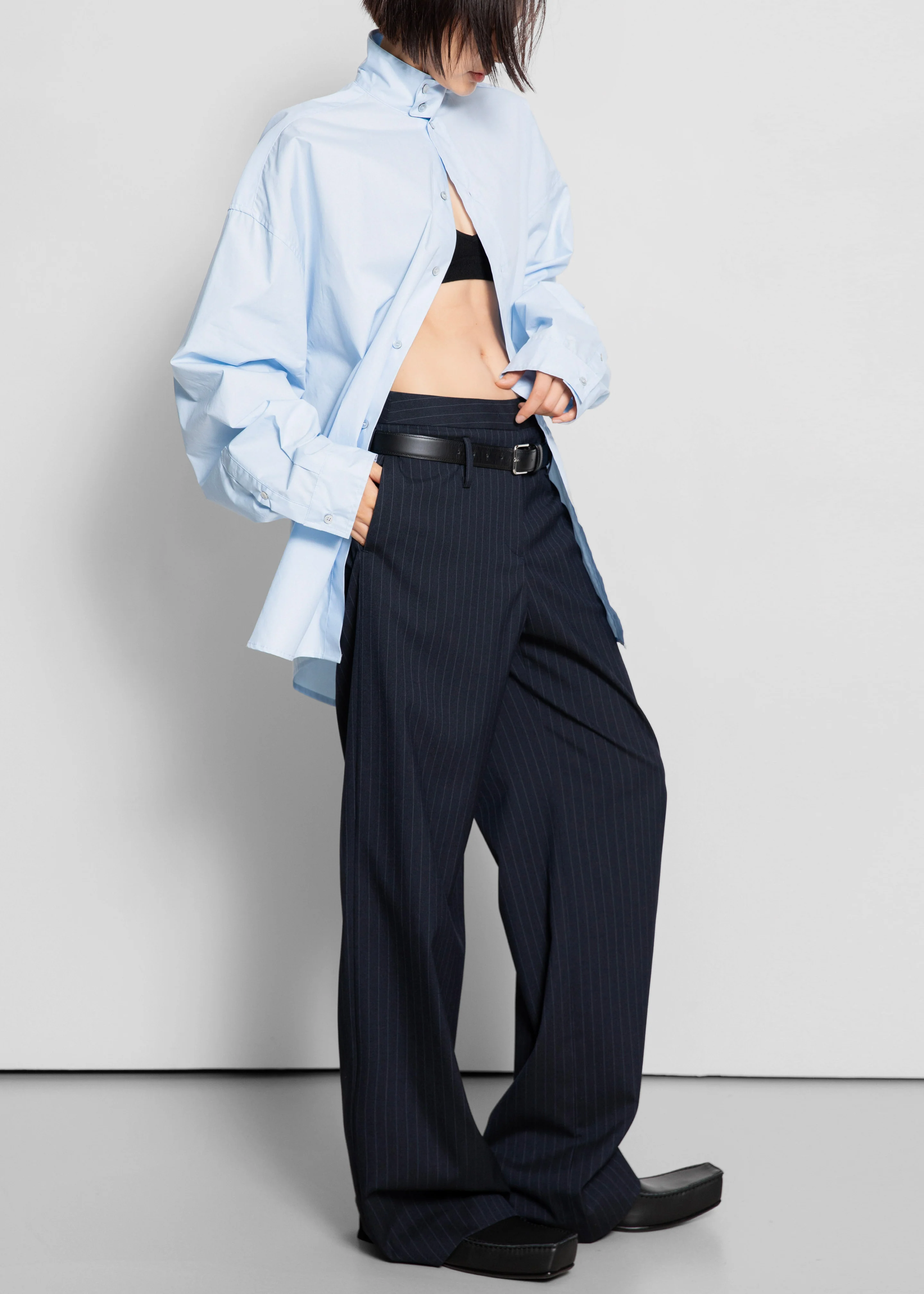 Riken Oversized Shirt - Sky Blue - Image 2