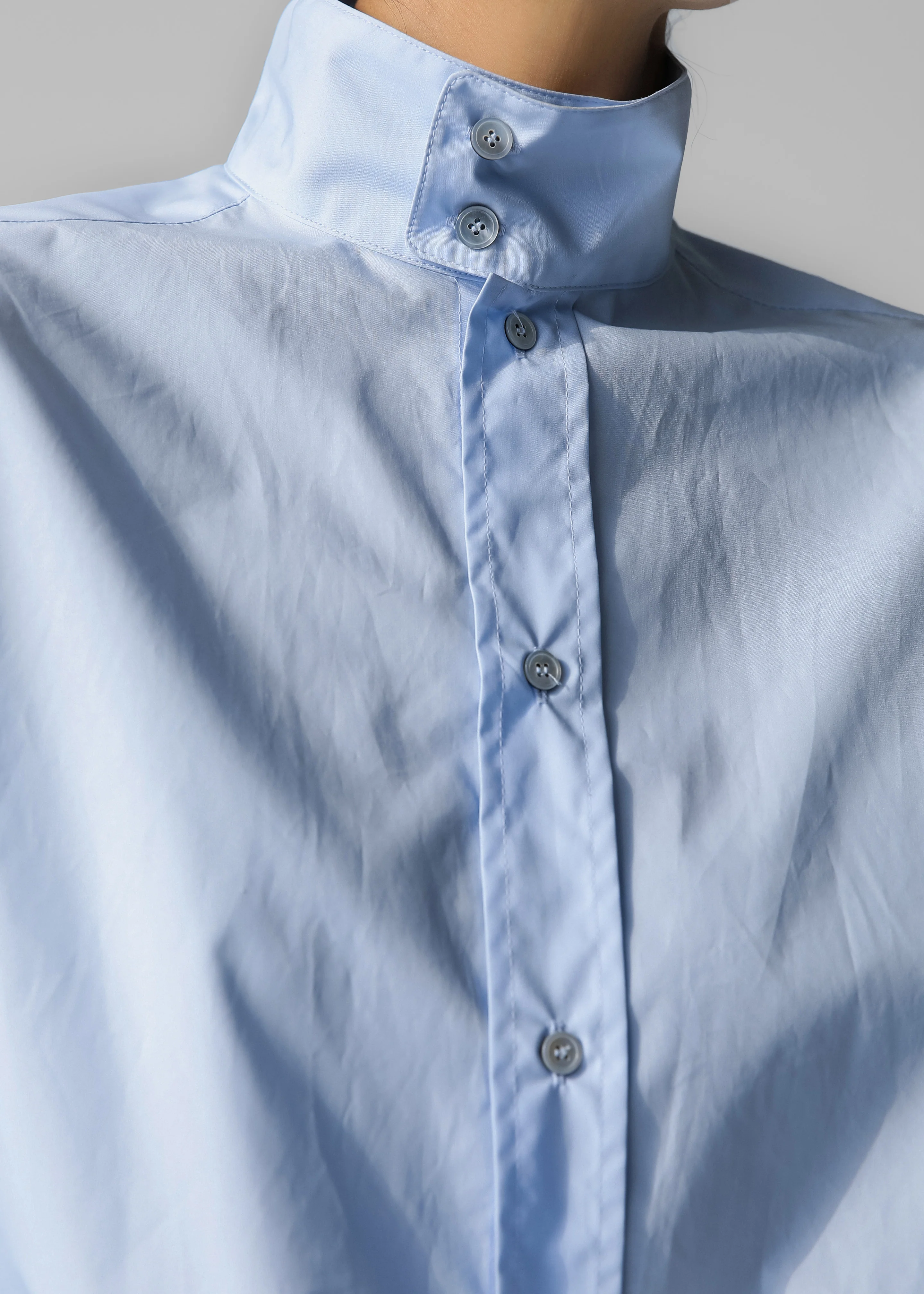 Riken Oversized Shirt - Sky Blue - Image 4
