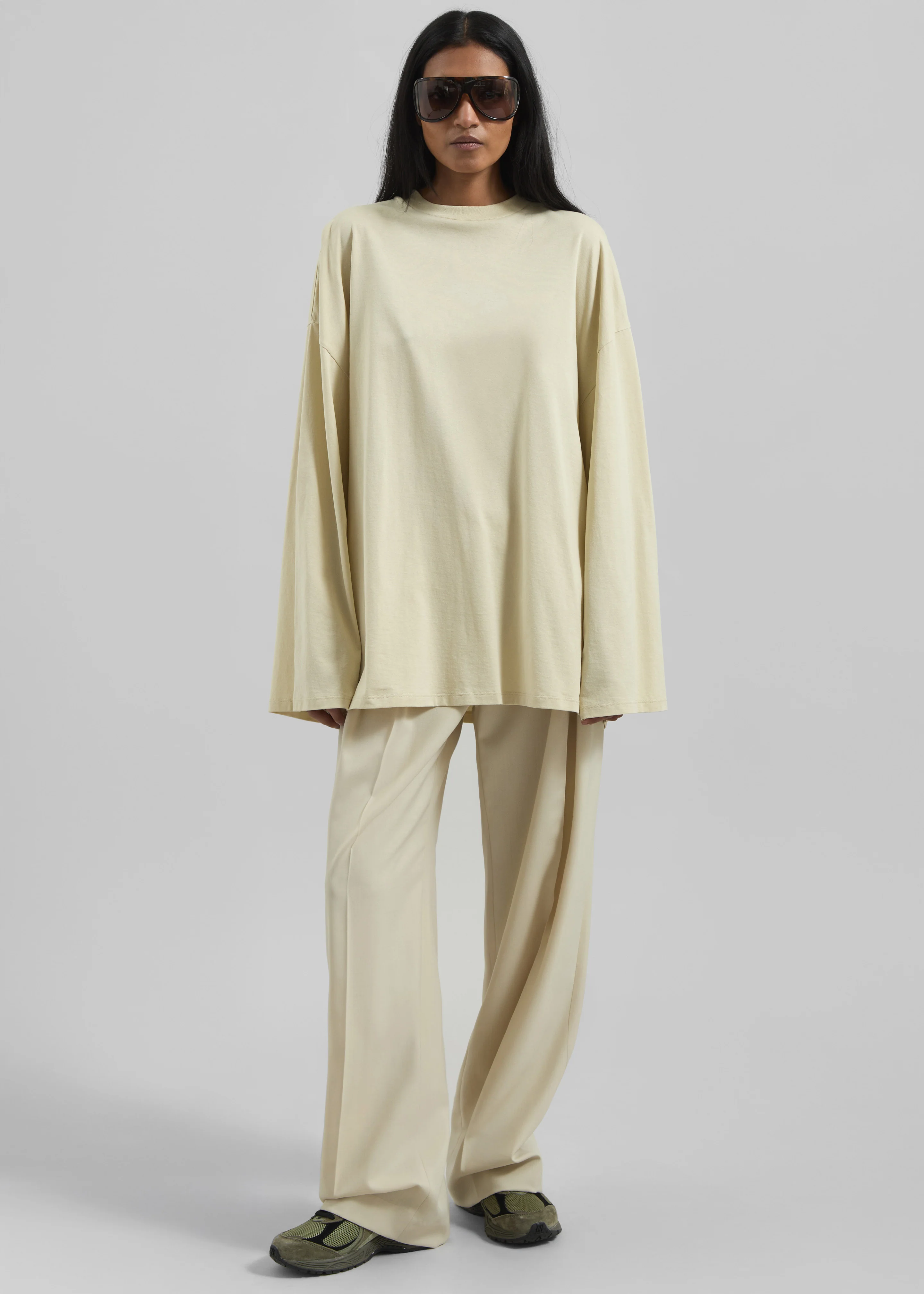 Rio Oversized Sleeve Tee - Cement - Image 3