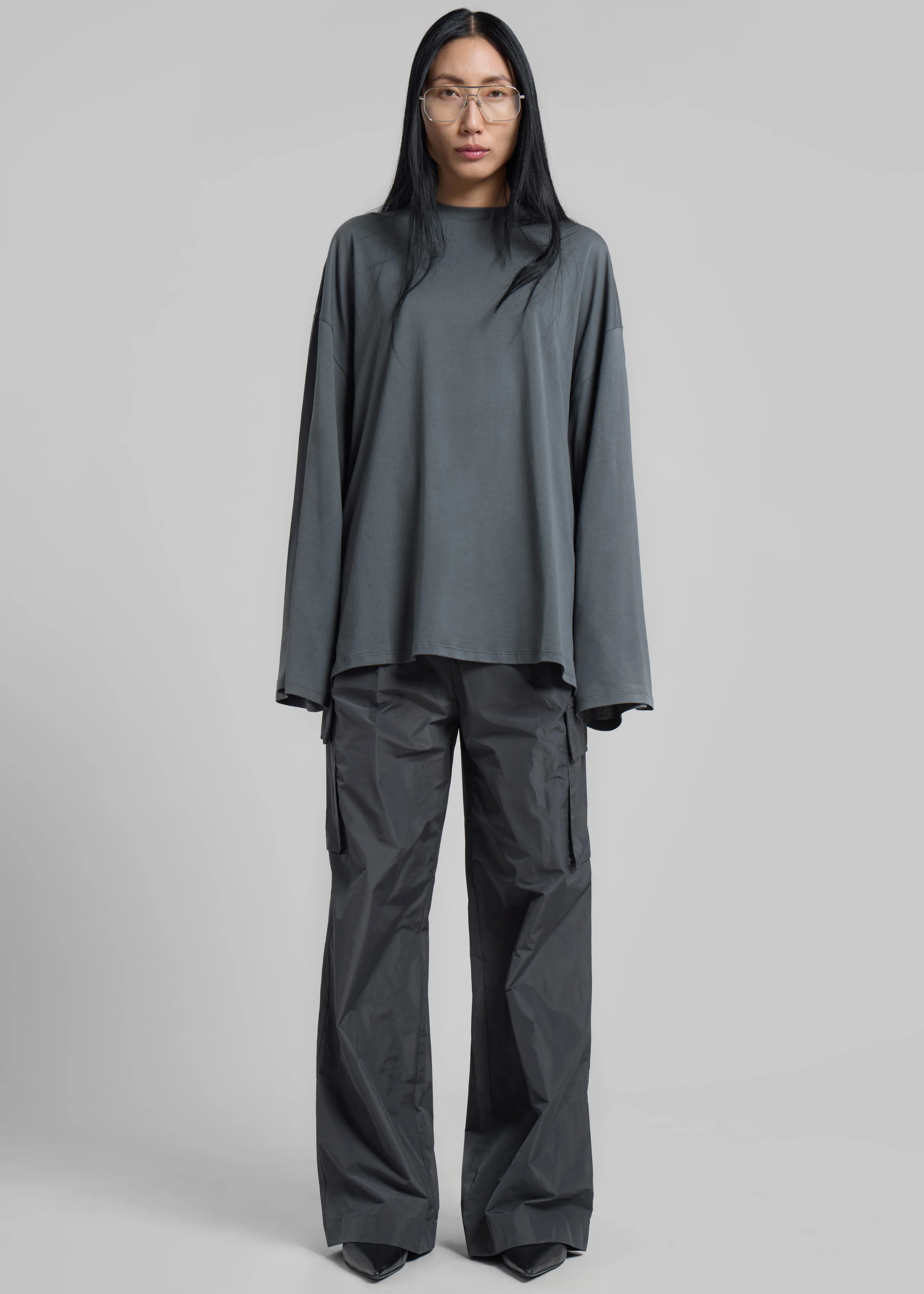 Rio Oversized Sleeve Tee - Khaki - Image 2