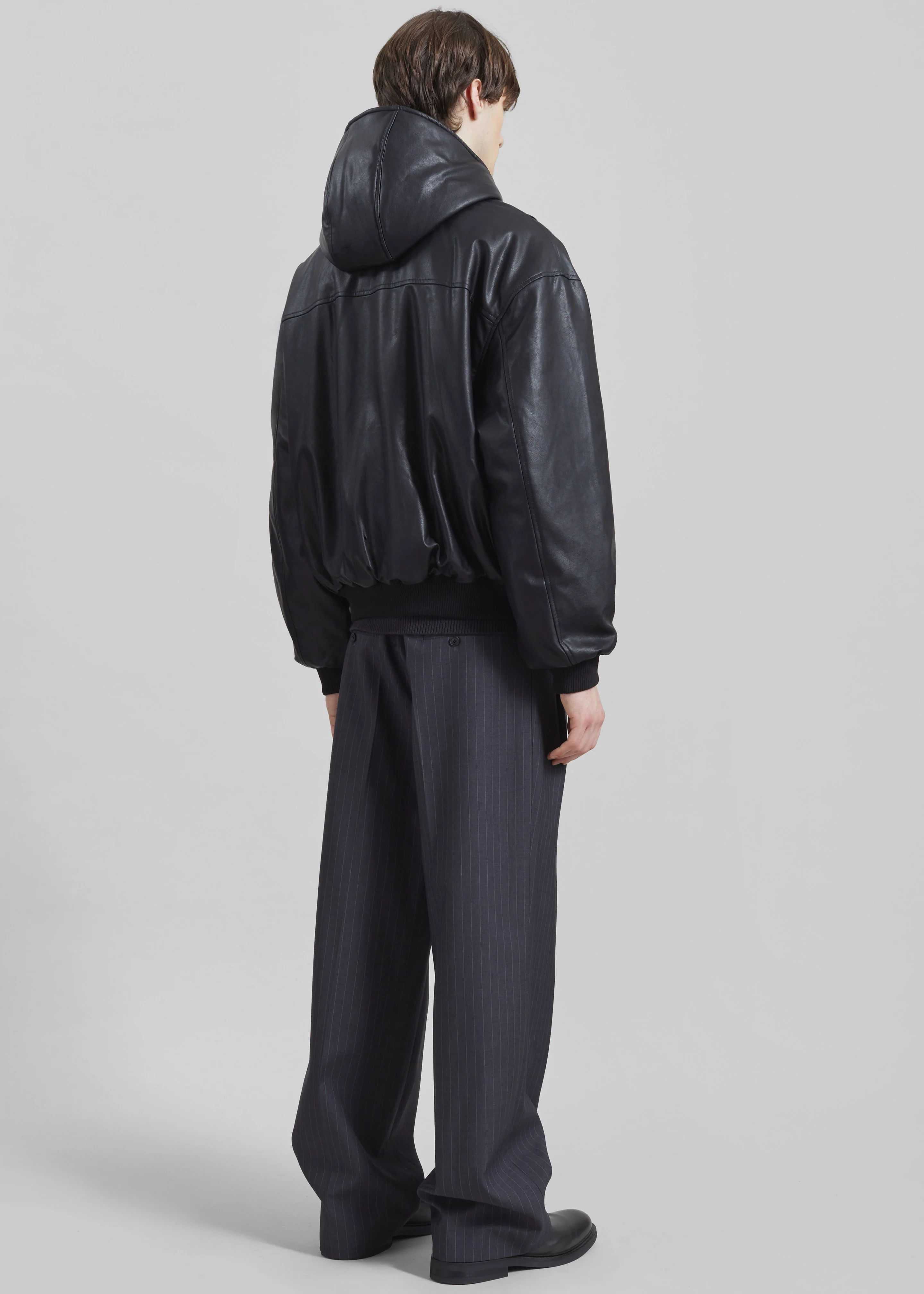Risor Faux Leather Jacket - Black - Image 7