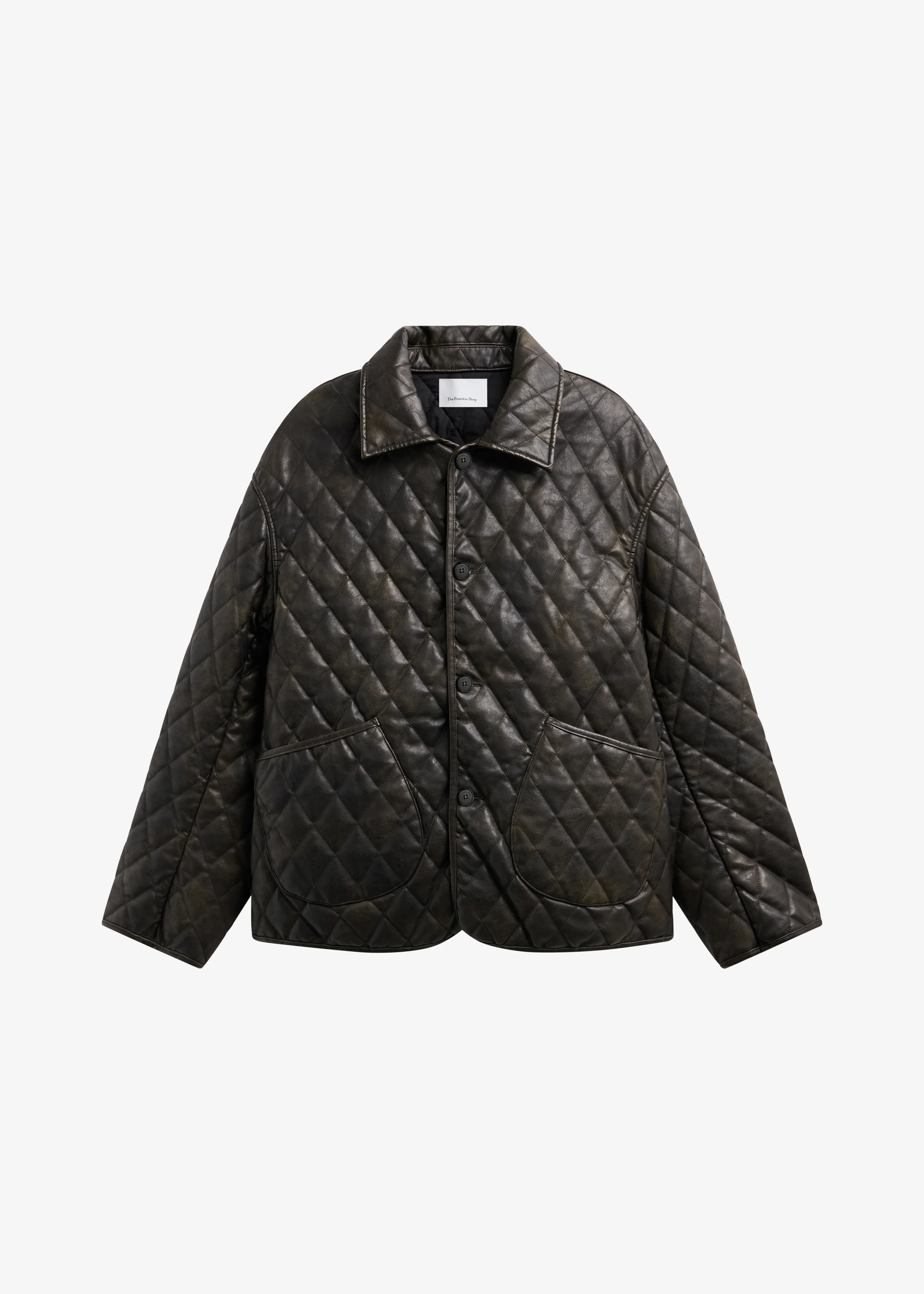 Rochdale Quilted Boxy Jacket - Vintage Brown - Image 9