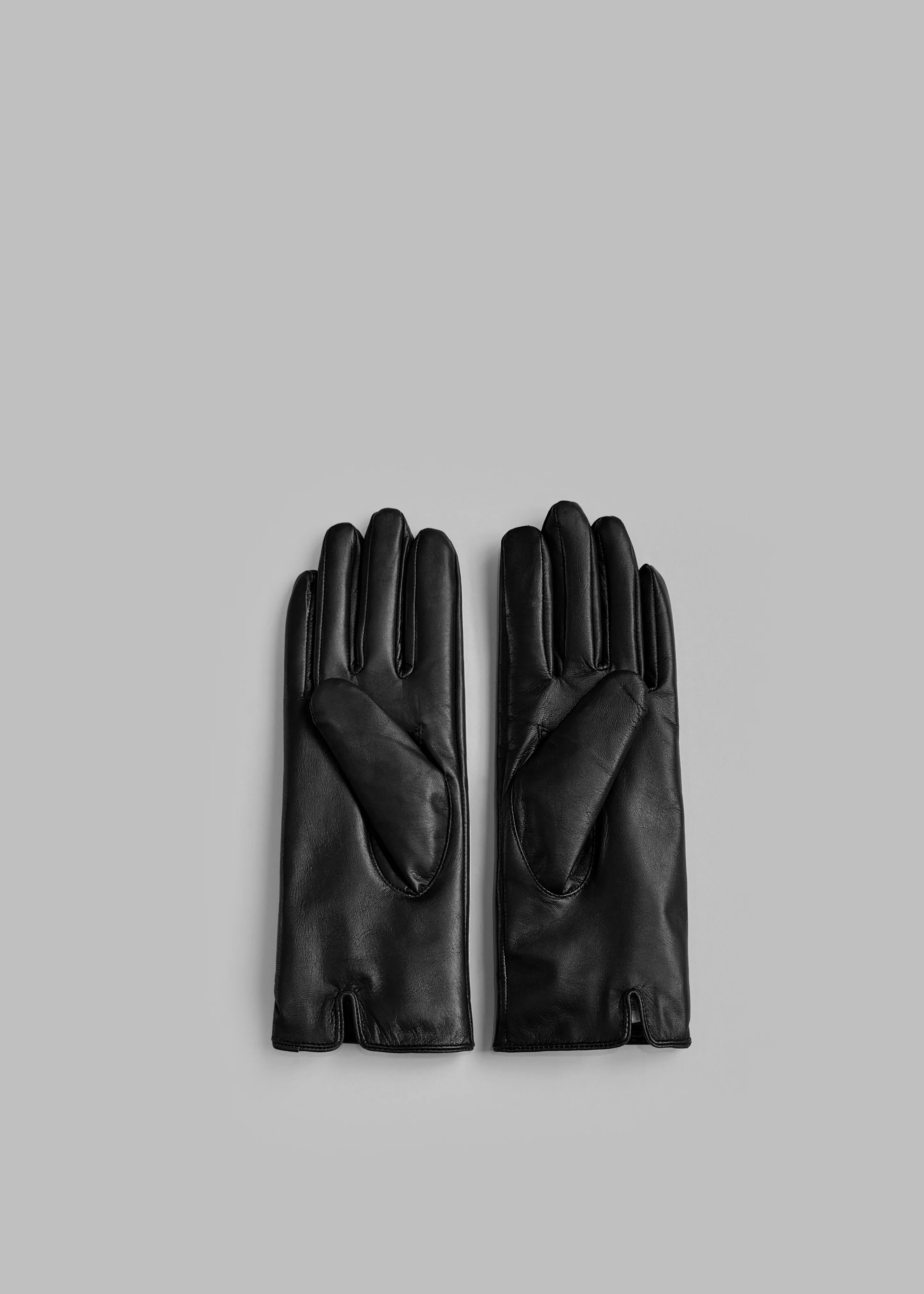 Ruby Leather Gloves - Black - Image 2