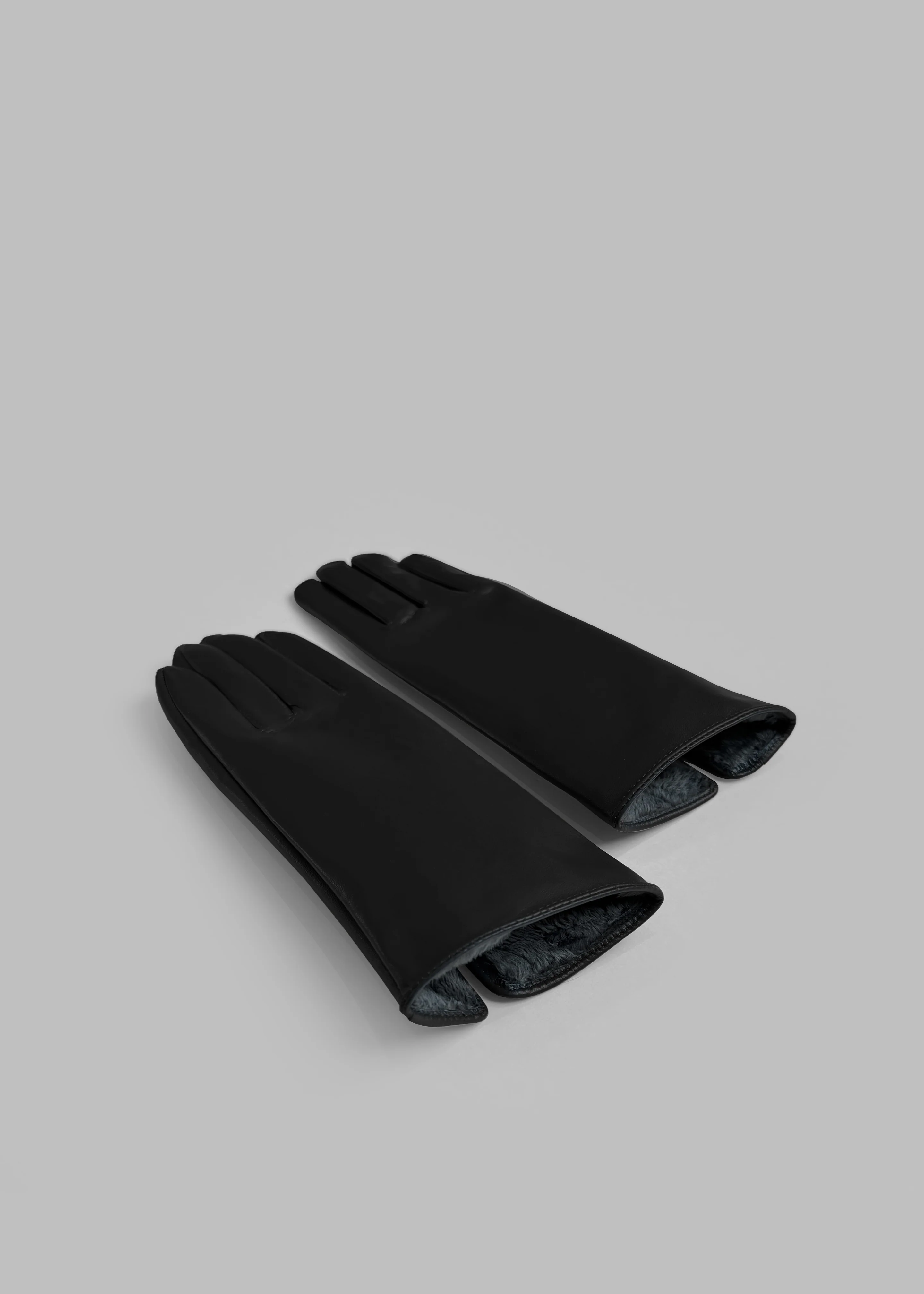 Ruby Leather Gloves - Black - Image 3