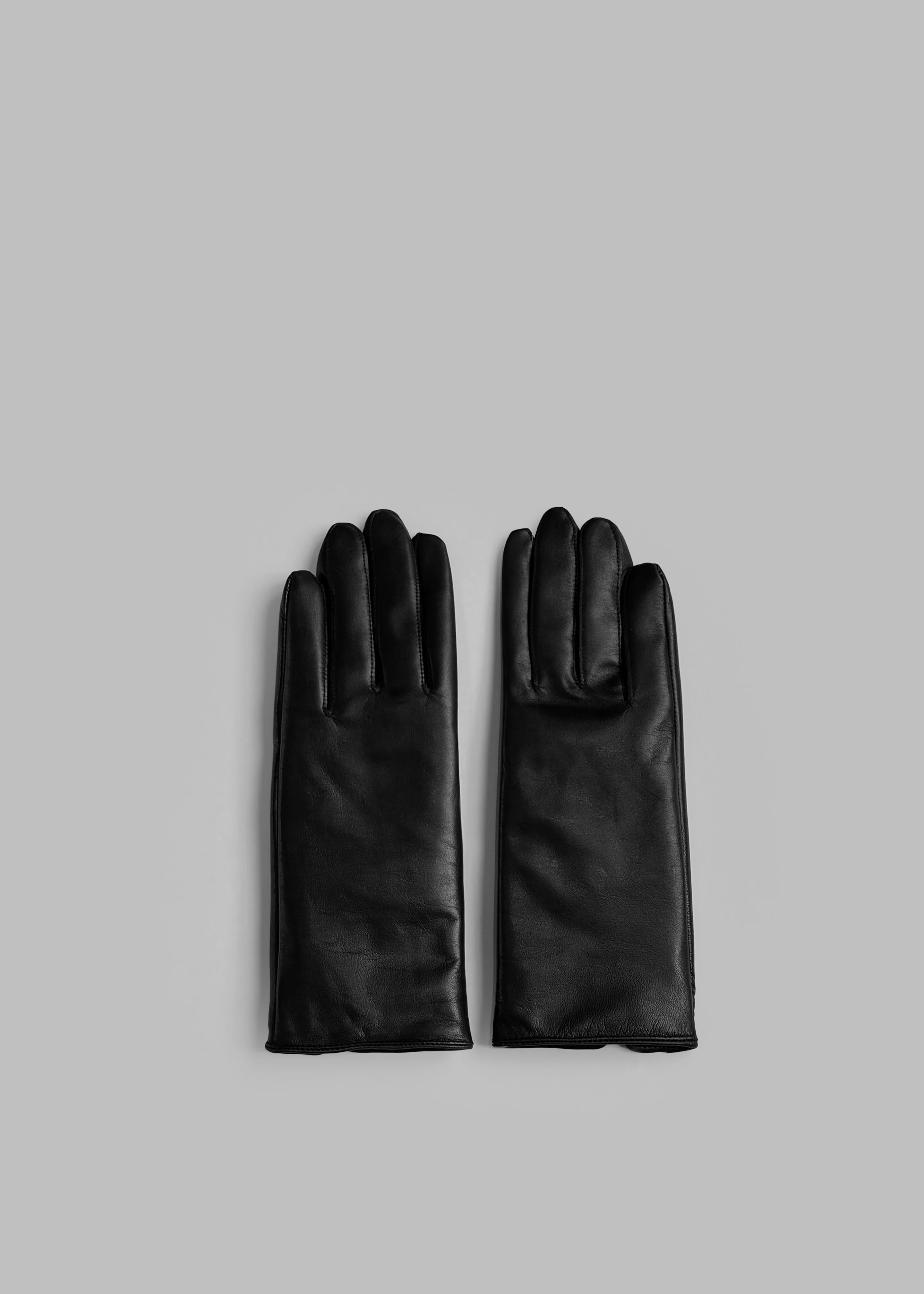 Ruby Leather Gloves - Black - Image 4