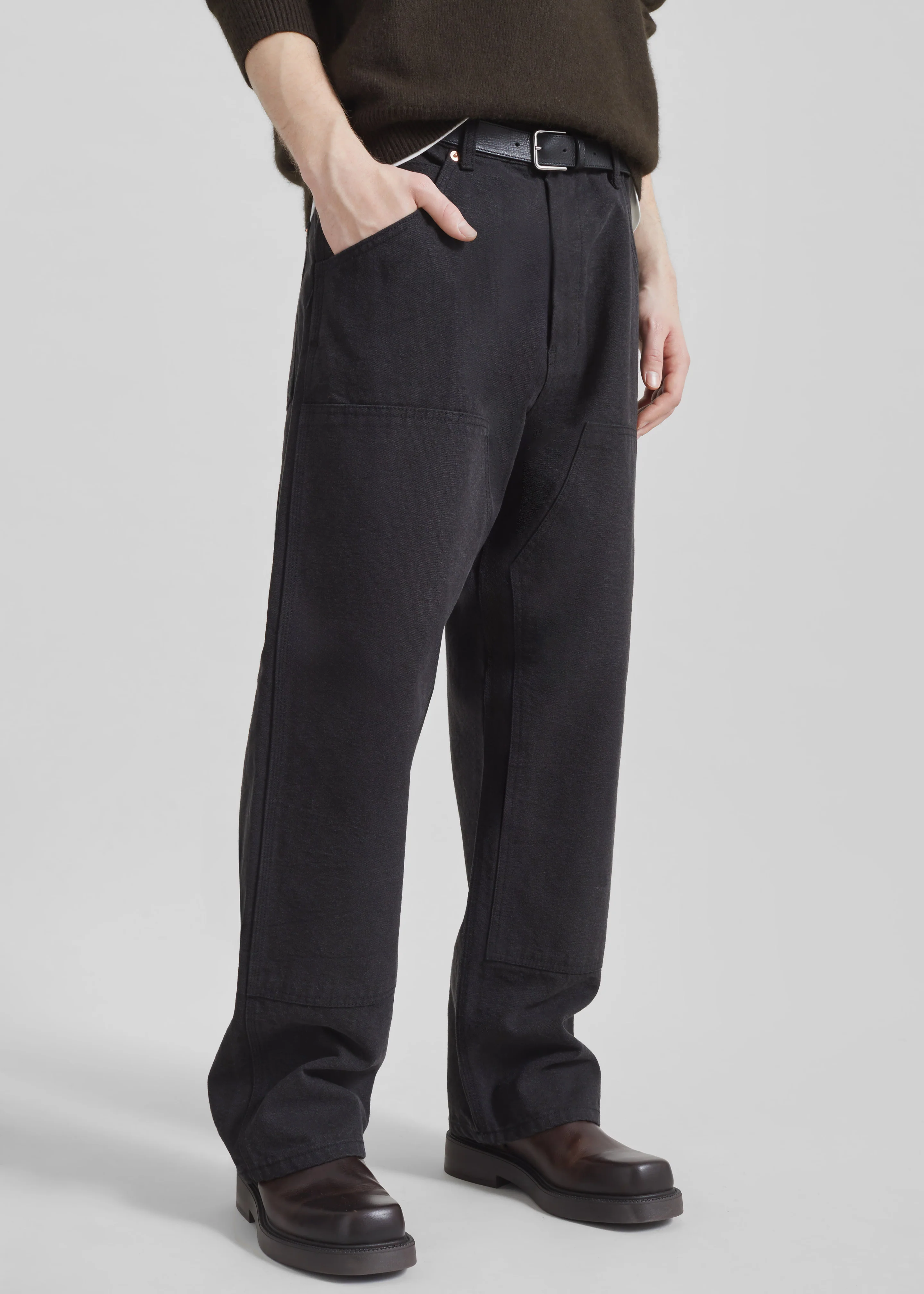 Sahil Wide Jeans - Black - Image 4