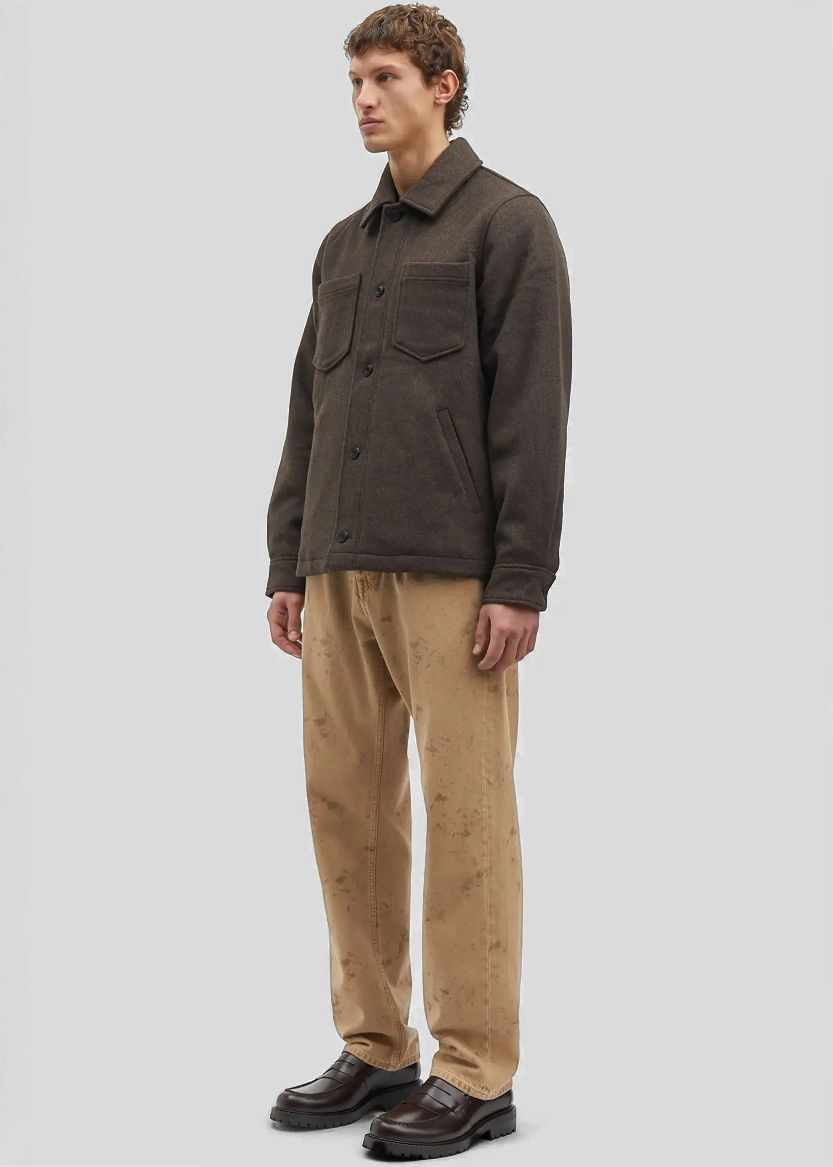 Samsøe Samsøe Pally Shirt Jacket - Chocolate Torte - Image 6