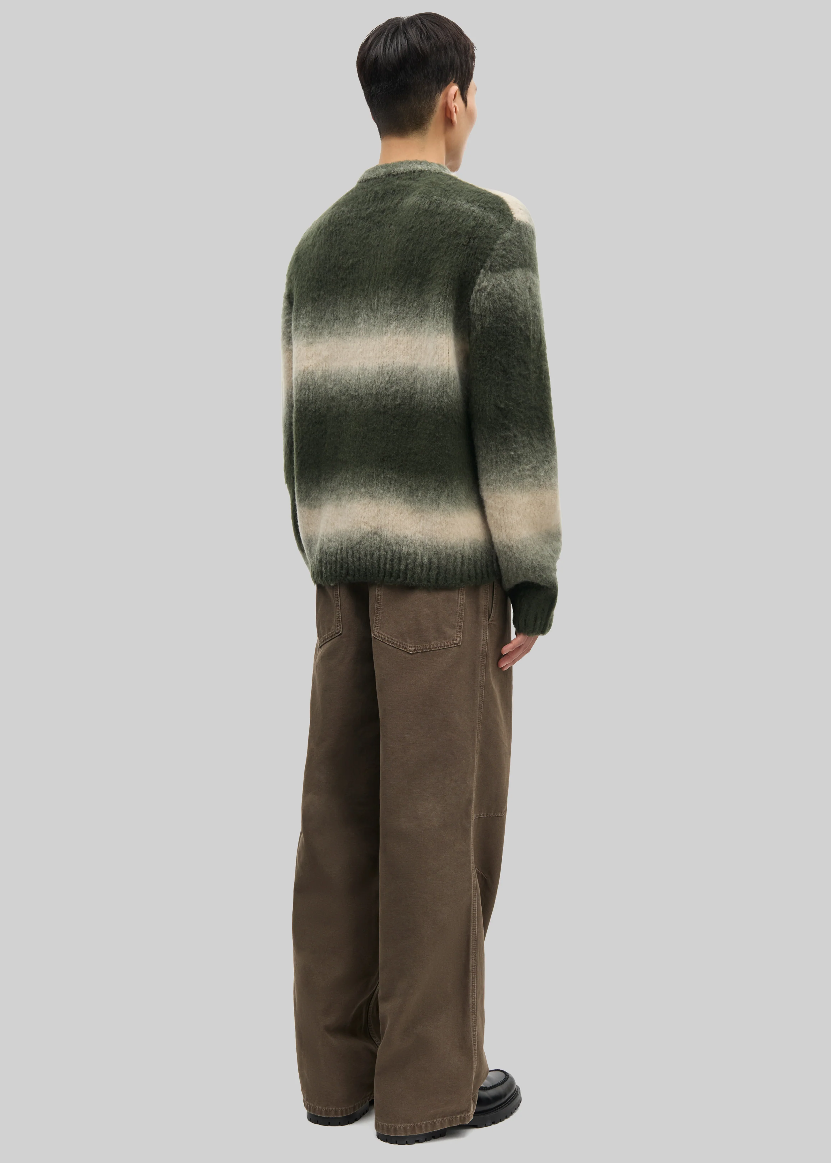 Samsøe Samsøe Safabio Cardigan - Ombre Gray Stripes - Image 5