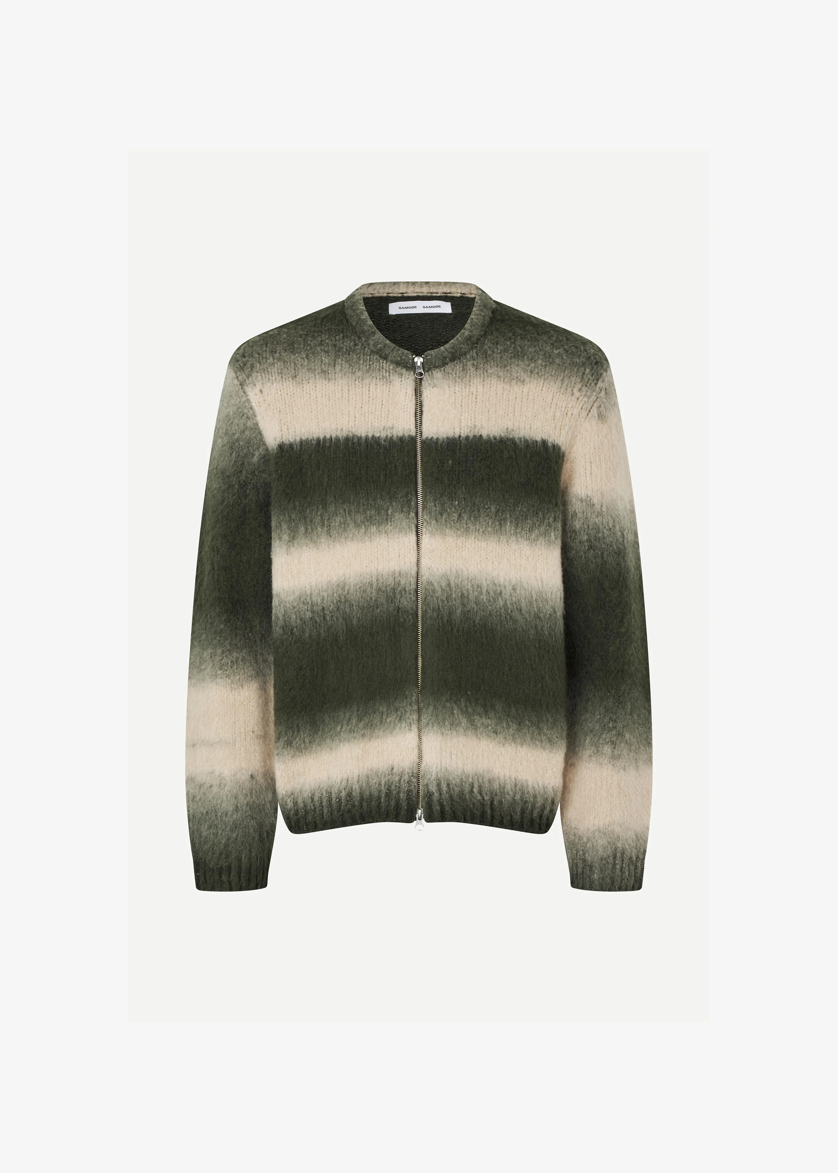 Samsøe Samsøe Safabio Cardigan - Ombre Gray Stripes - Image 6