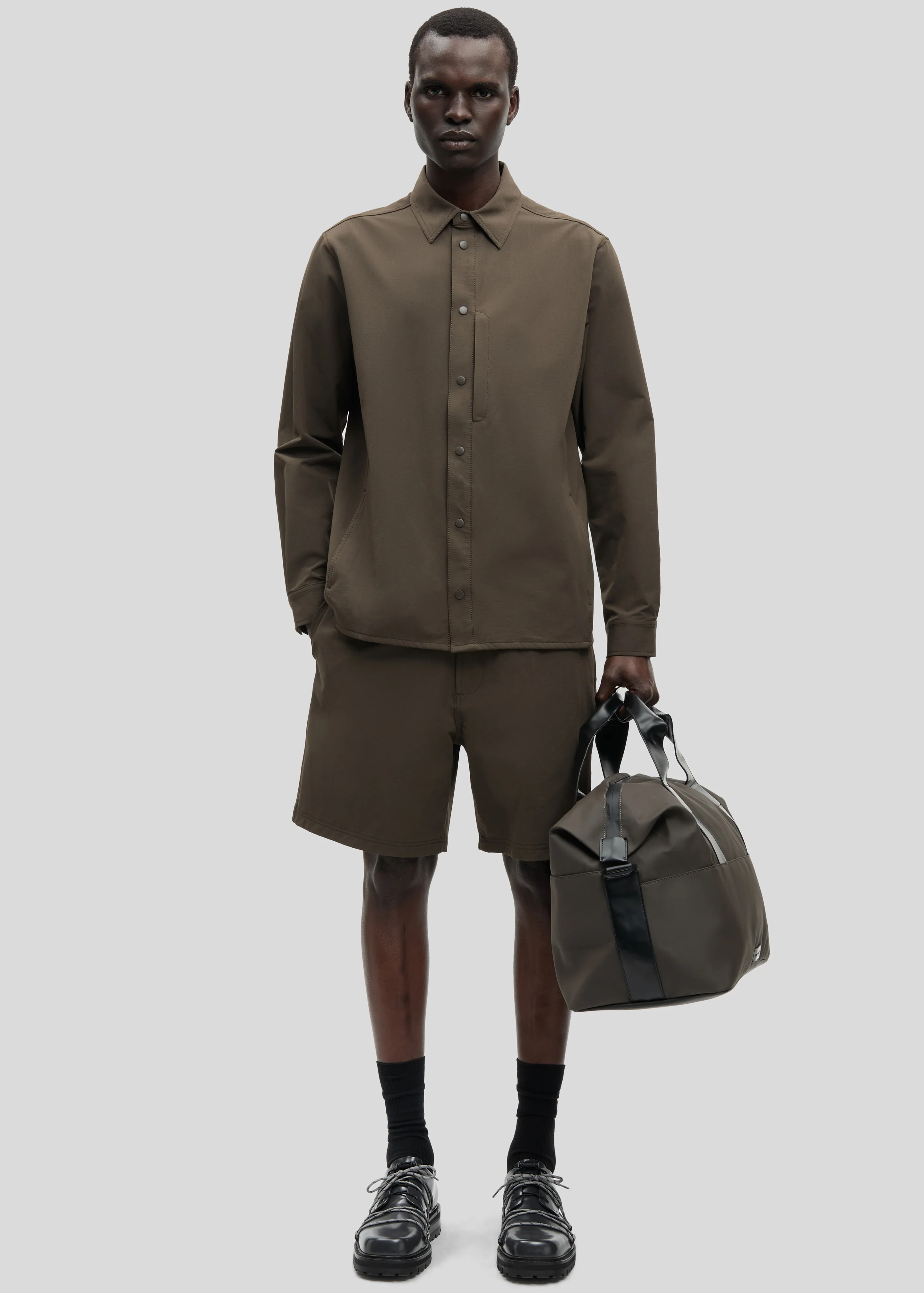 Samsøe Samsøe Sahammel X Shorts - Black Olive - Image 5