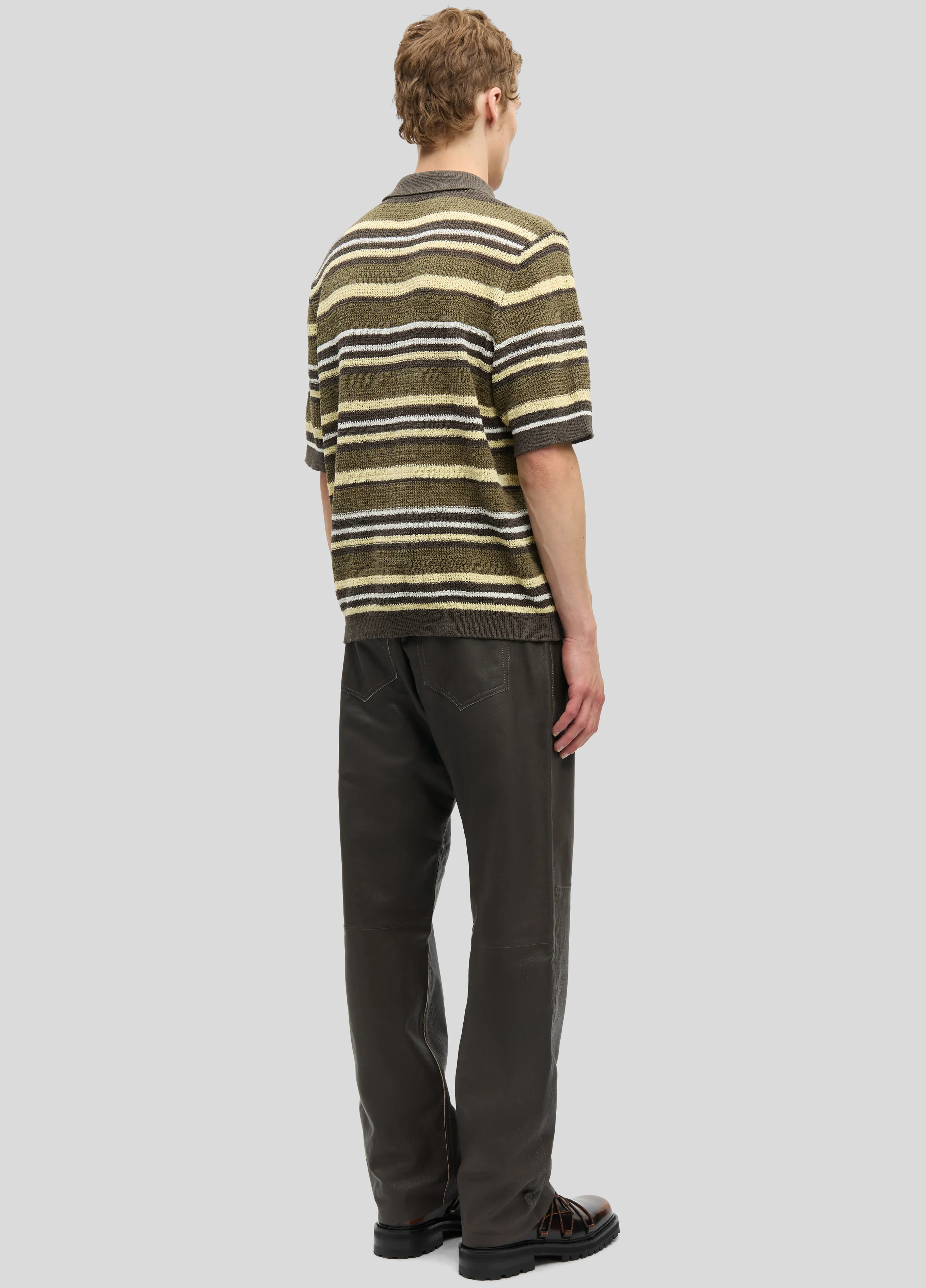Samsøe Samsøe Samarco Polo Ss - Burnt Olive St. - Image 5